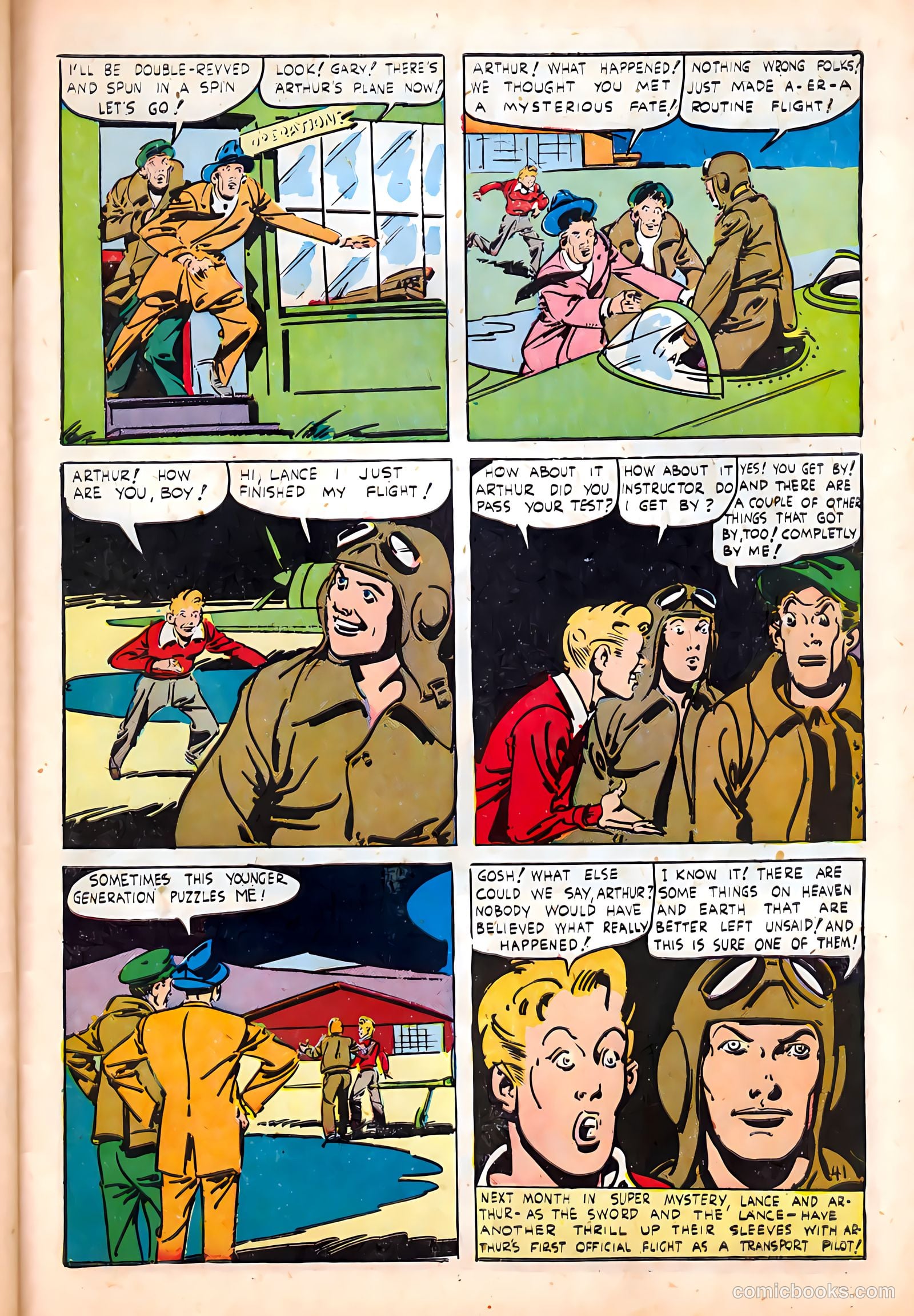 Super-Mystery Comics v4 #6 — page 43 of 52