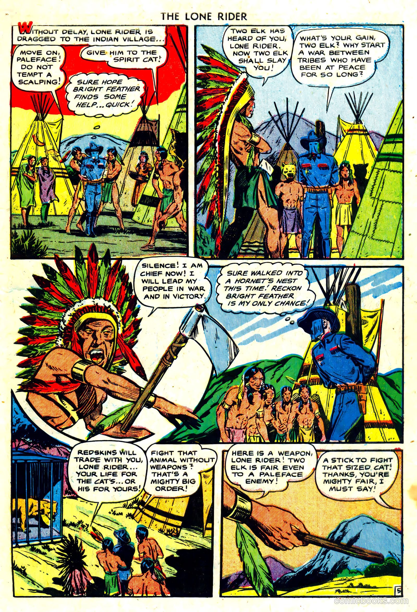 The Lone Rider #3 (1950) — page 7 of 36