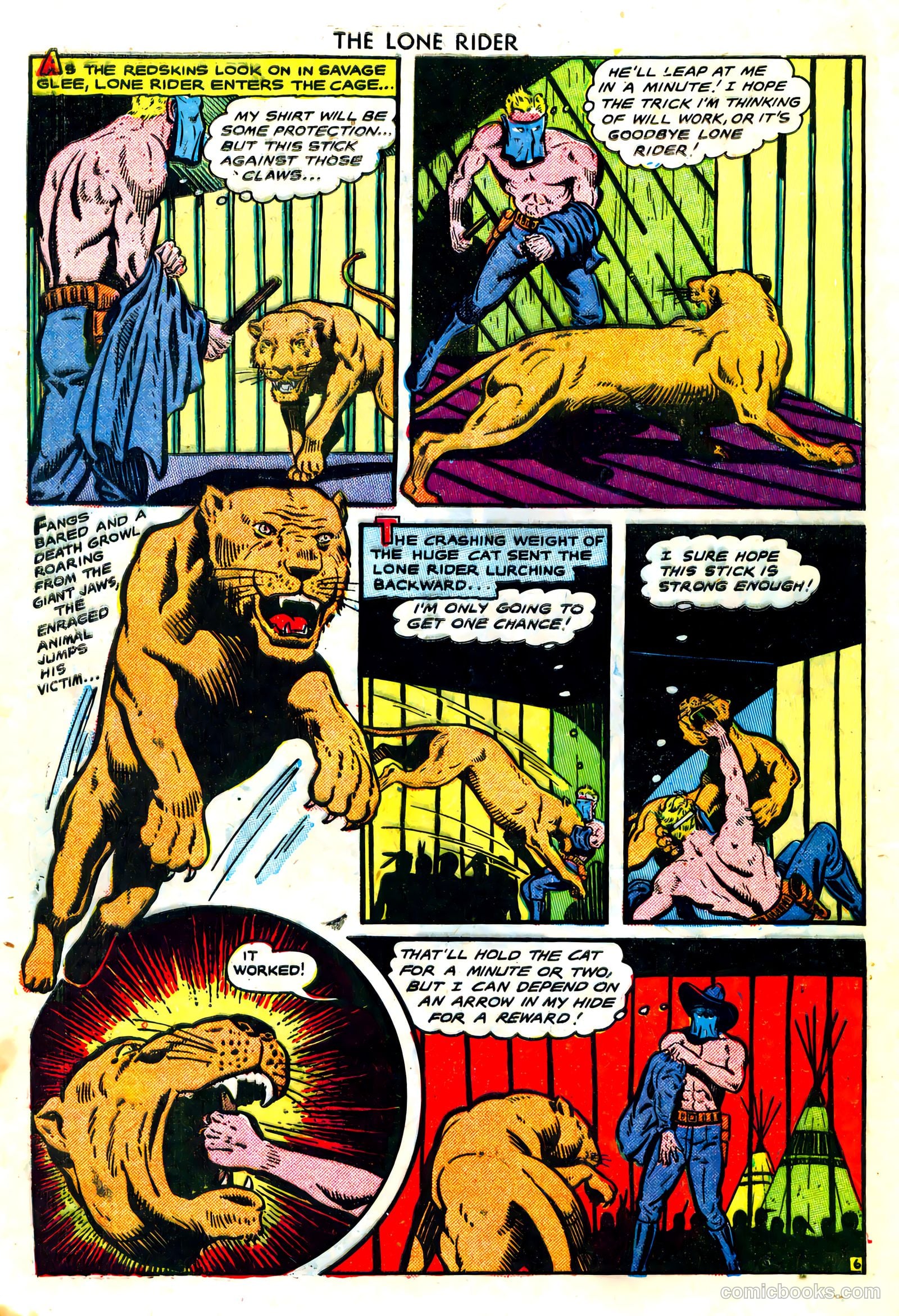 The Lone Rider #3 (1950) — page 8 of 36