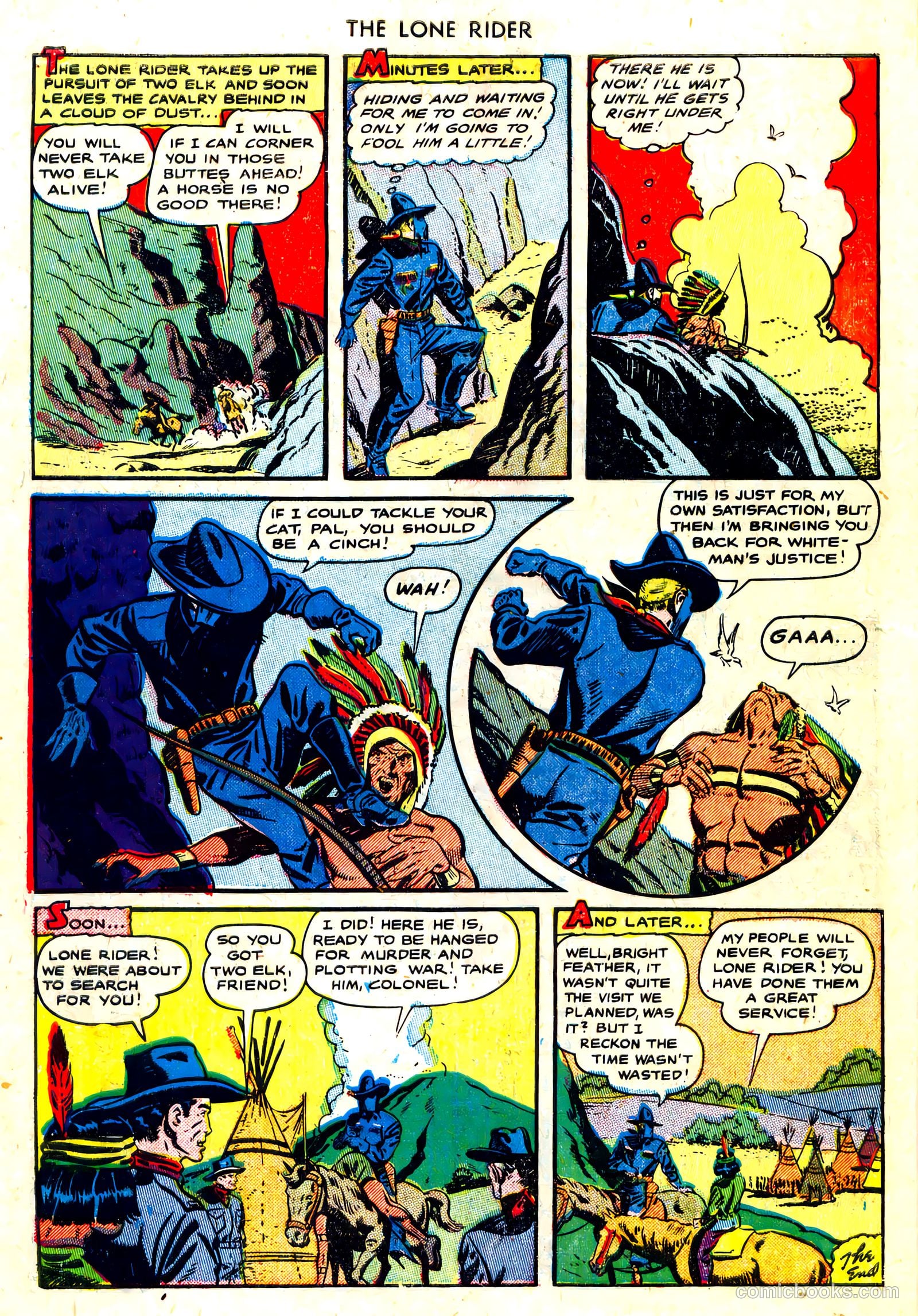 The Lone Rider #3 (1950) — page 10 of 36