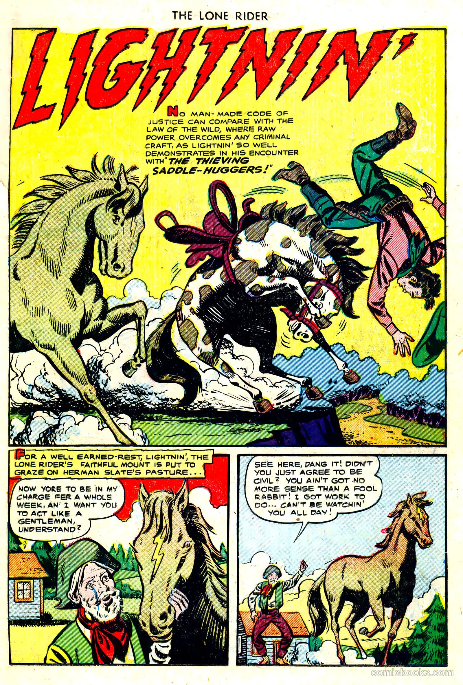 The Lone Rider #3 (1950) — page 11 of 36
