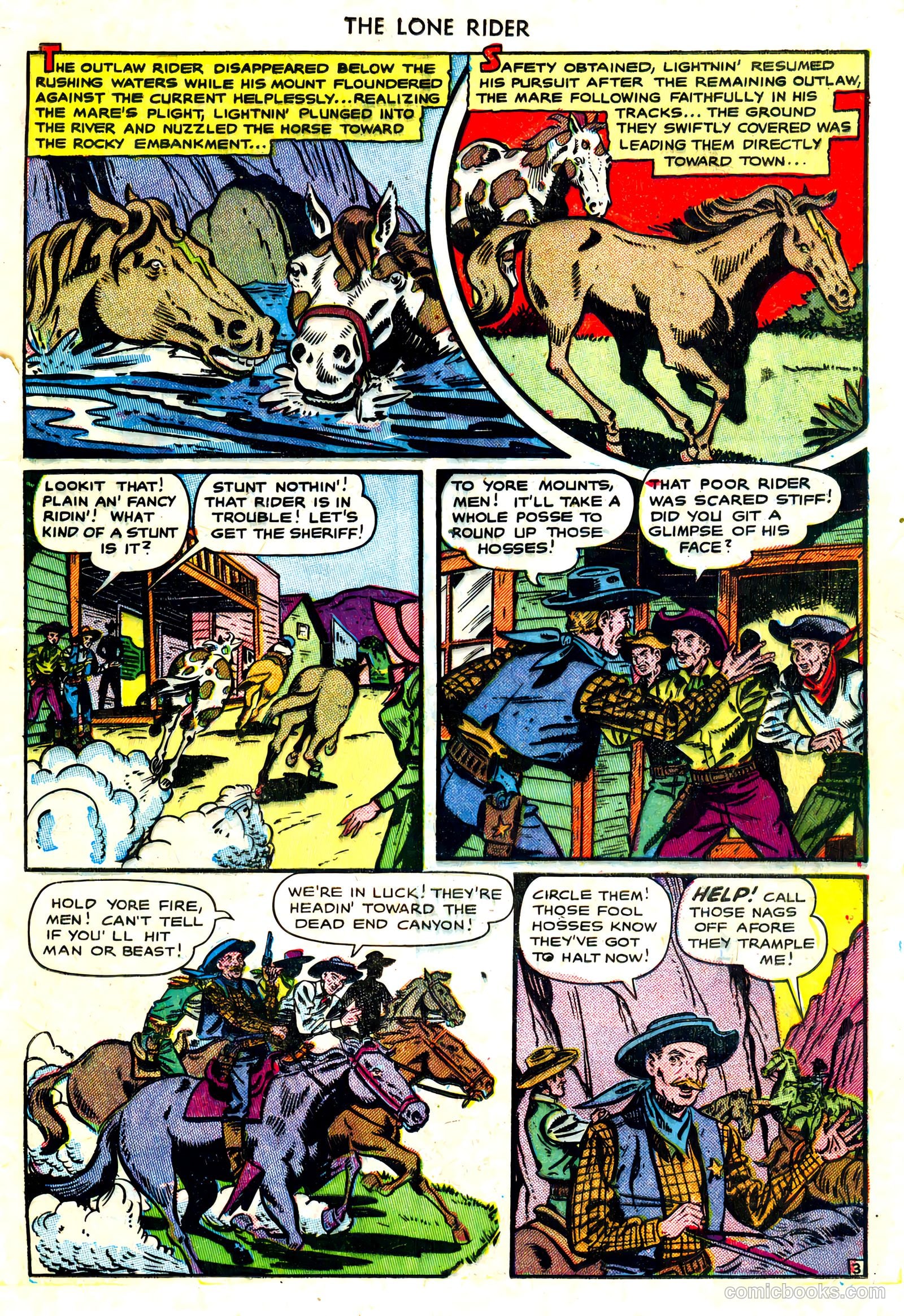 The Lone Rider #3 (1950) — page 13 of 36