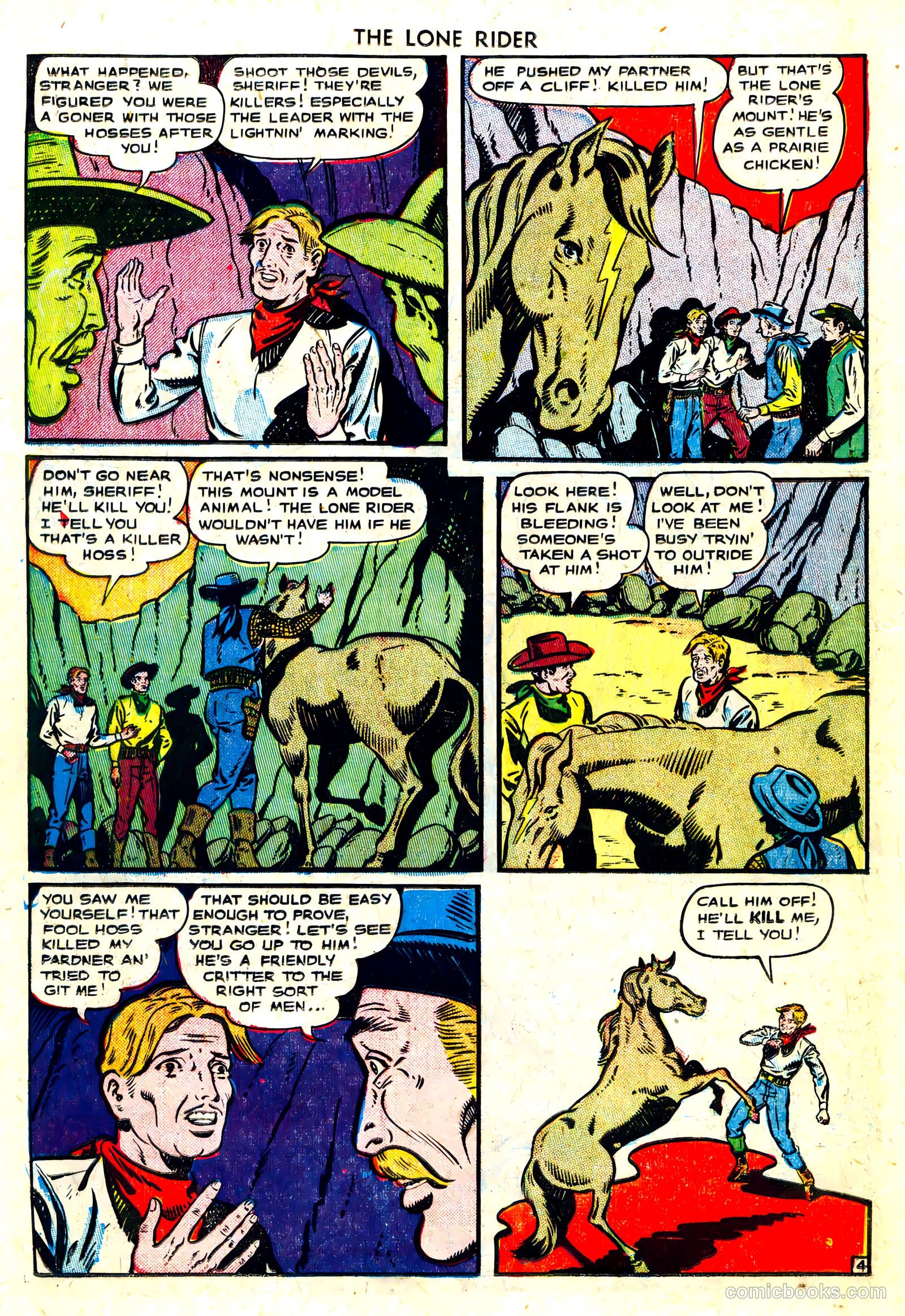 The Lone Rider #3 (1950) — page 14 of 36