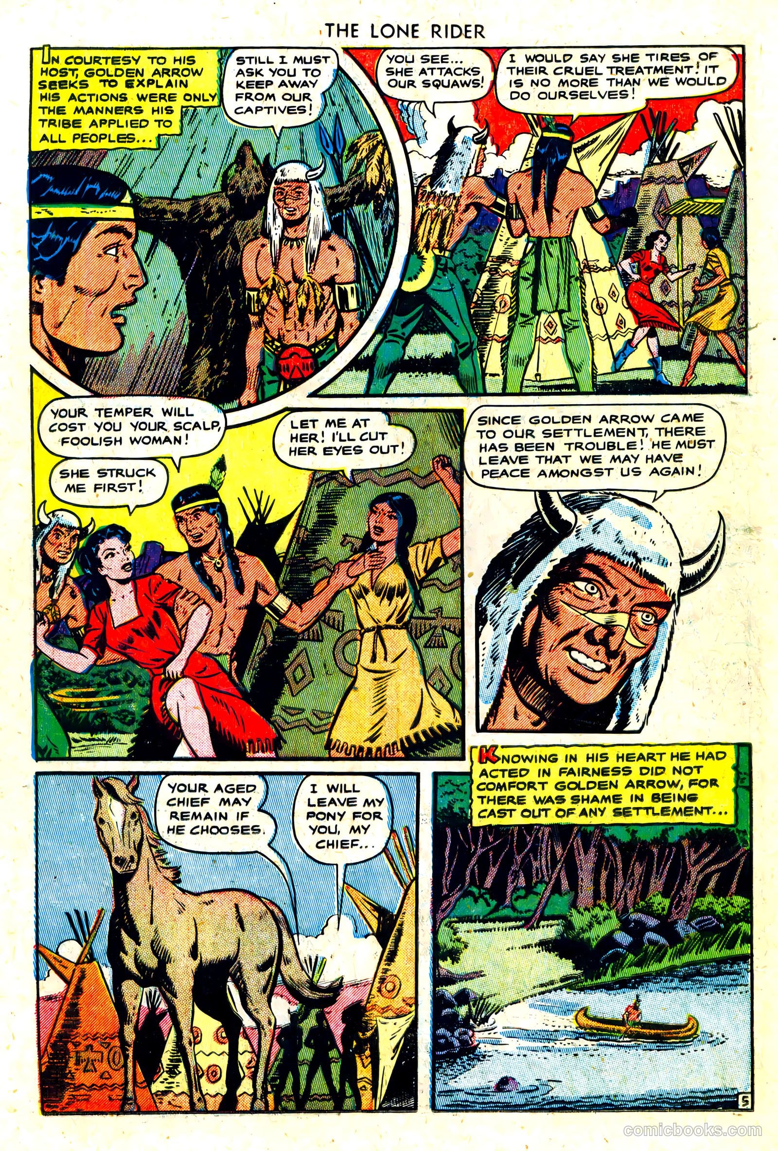 The Lone Rider #3 (1950) — page 22 of 36