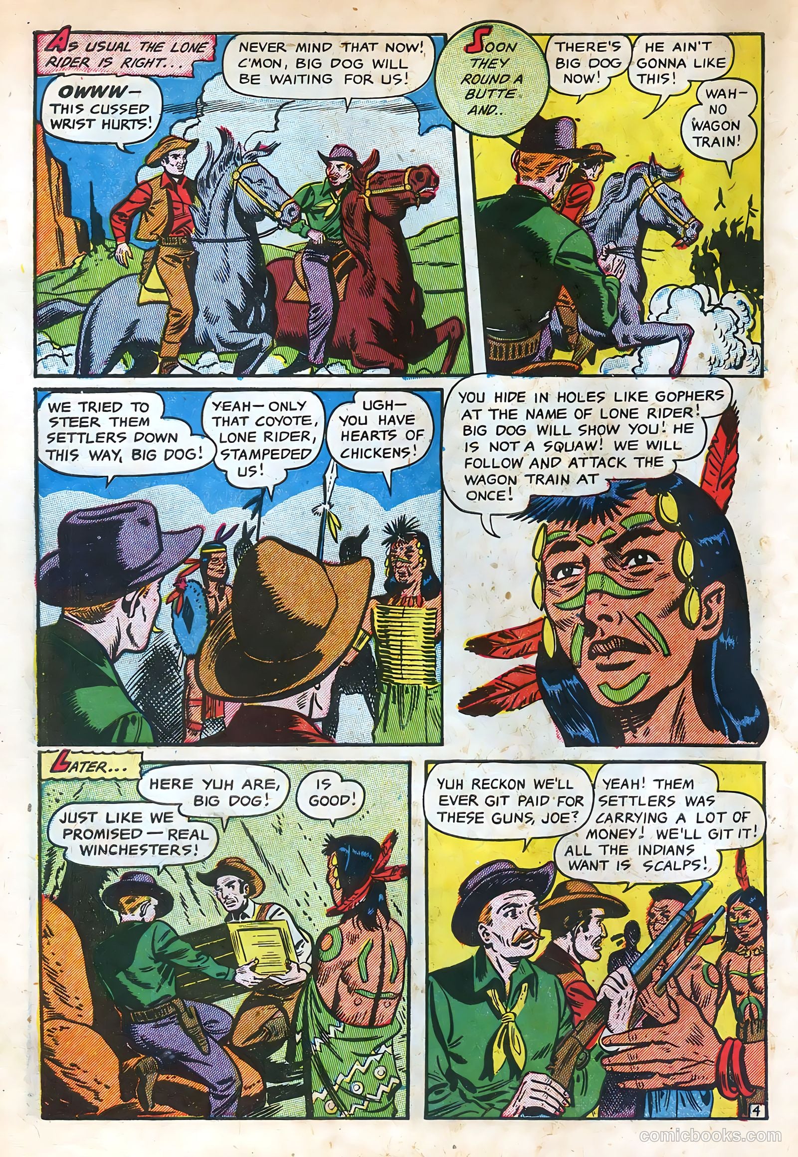 The Lone Rider #11 (1950) — page 6 of 36