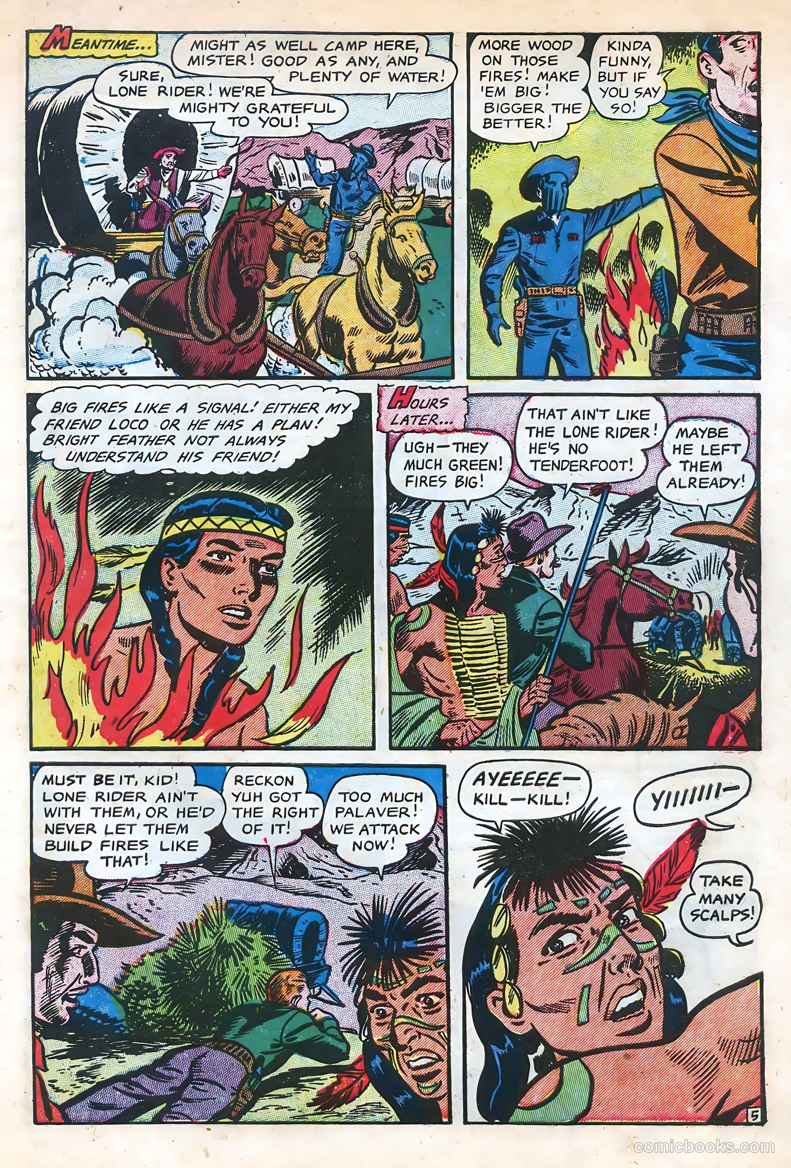 The Lone Rider #11 (1950) — page 7 of 36