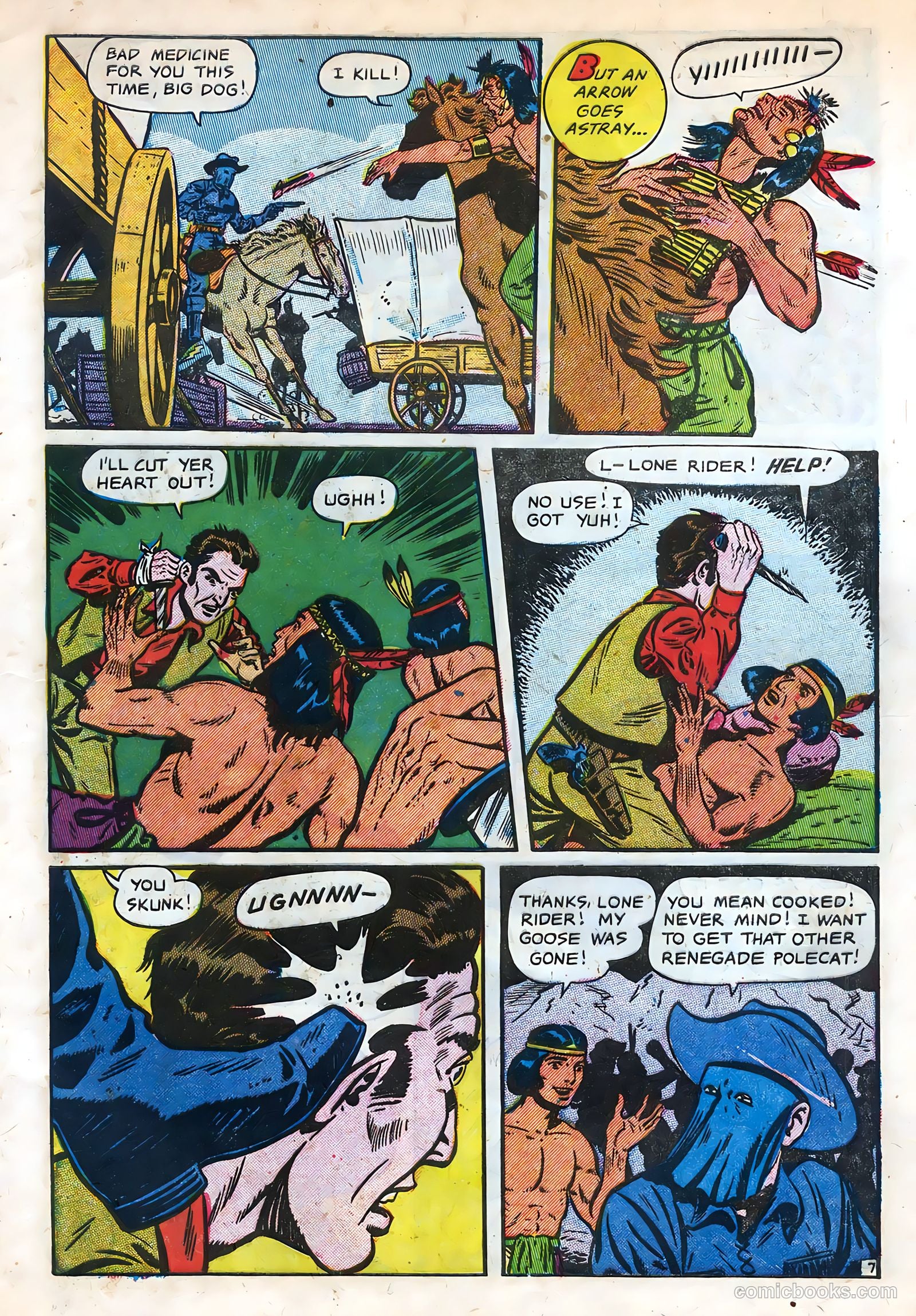 The Lone Rider #11 (1950) — page 9 of 36
