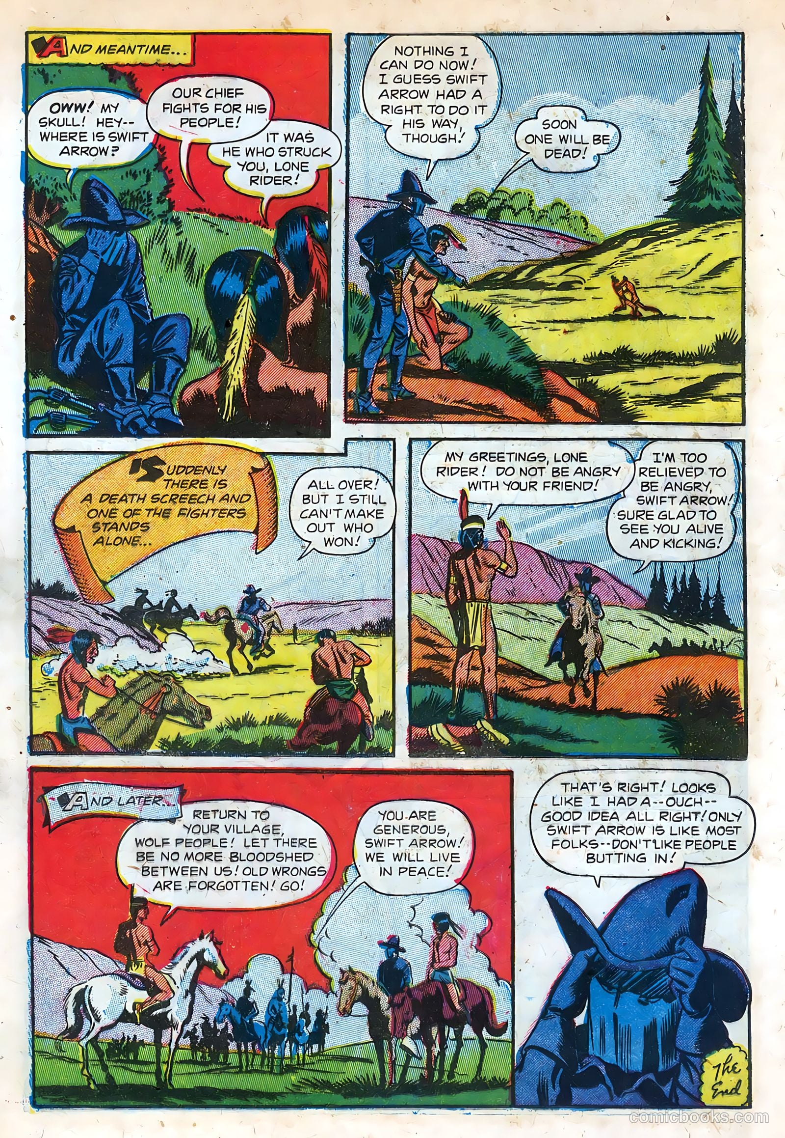 The Lone Rider #11 (1950) — page 16 of 36