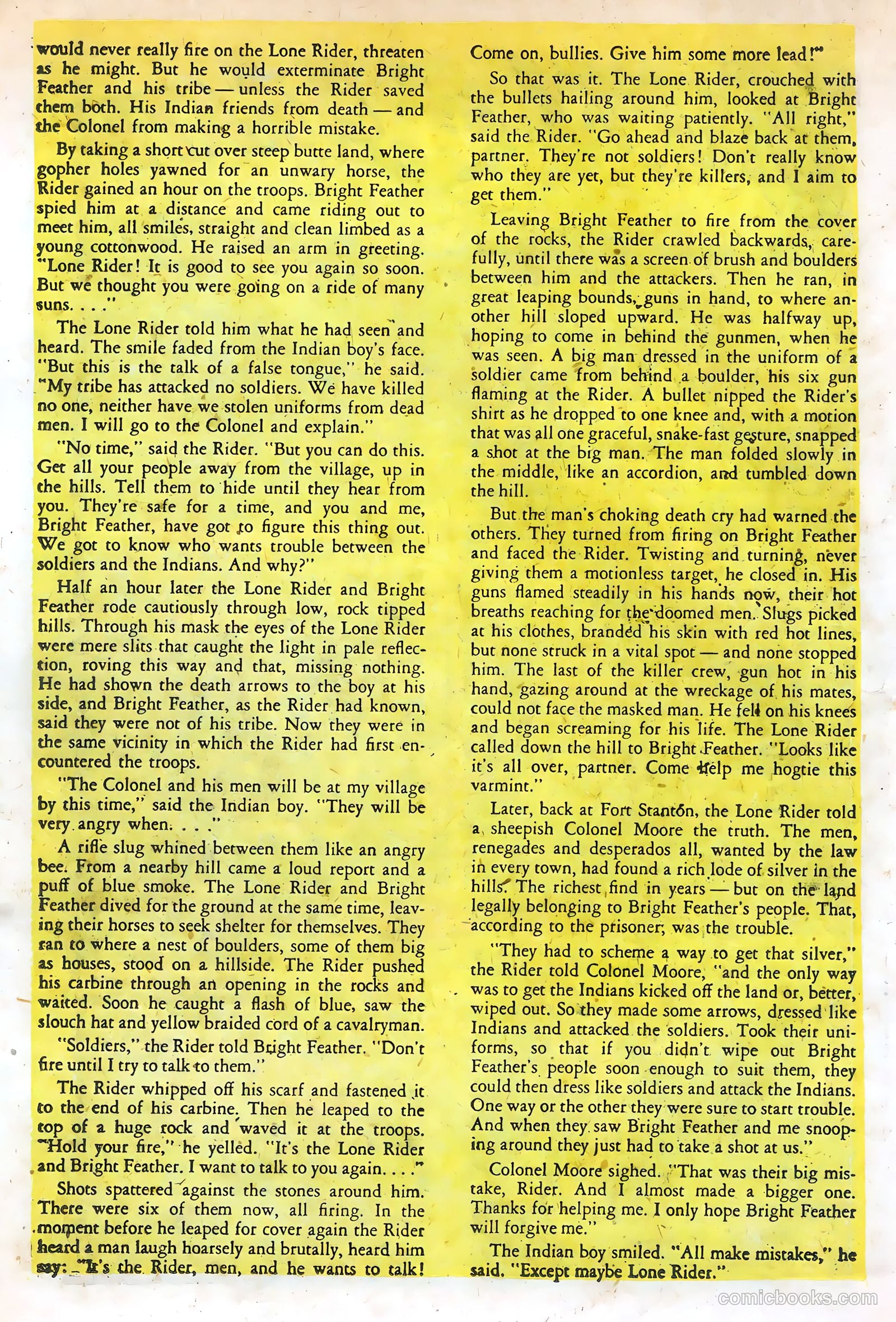 The Lone Rider #11 (1950) — page 18 of 36