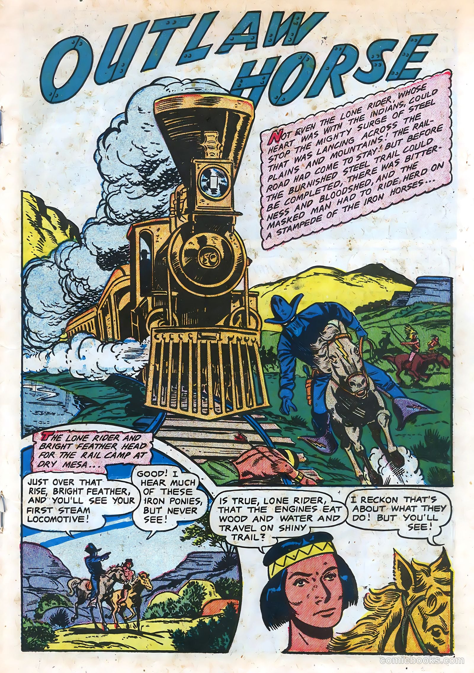 The Lone Rider #11 (1950) — page 19 of 36