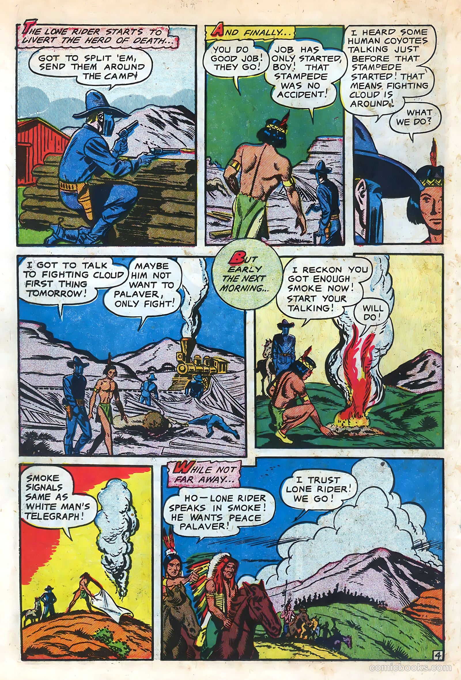 The Lone Rider #11 (1950) — page 22 of 36