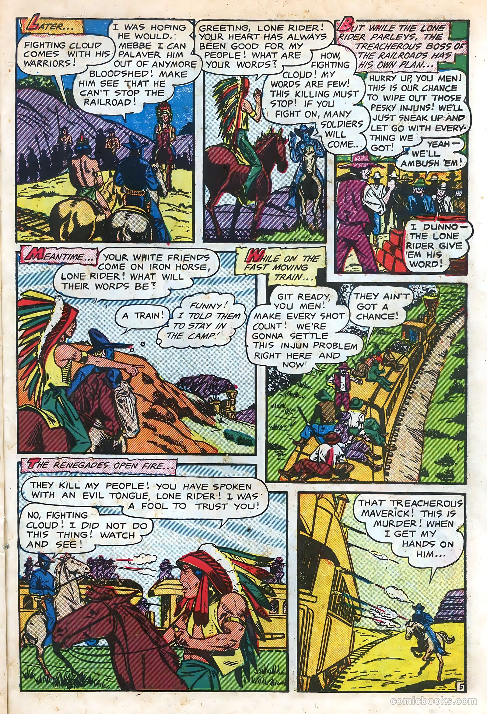 The Lone Rider #11 (1950) — page 23 of 36
