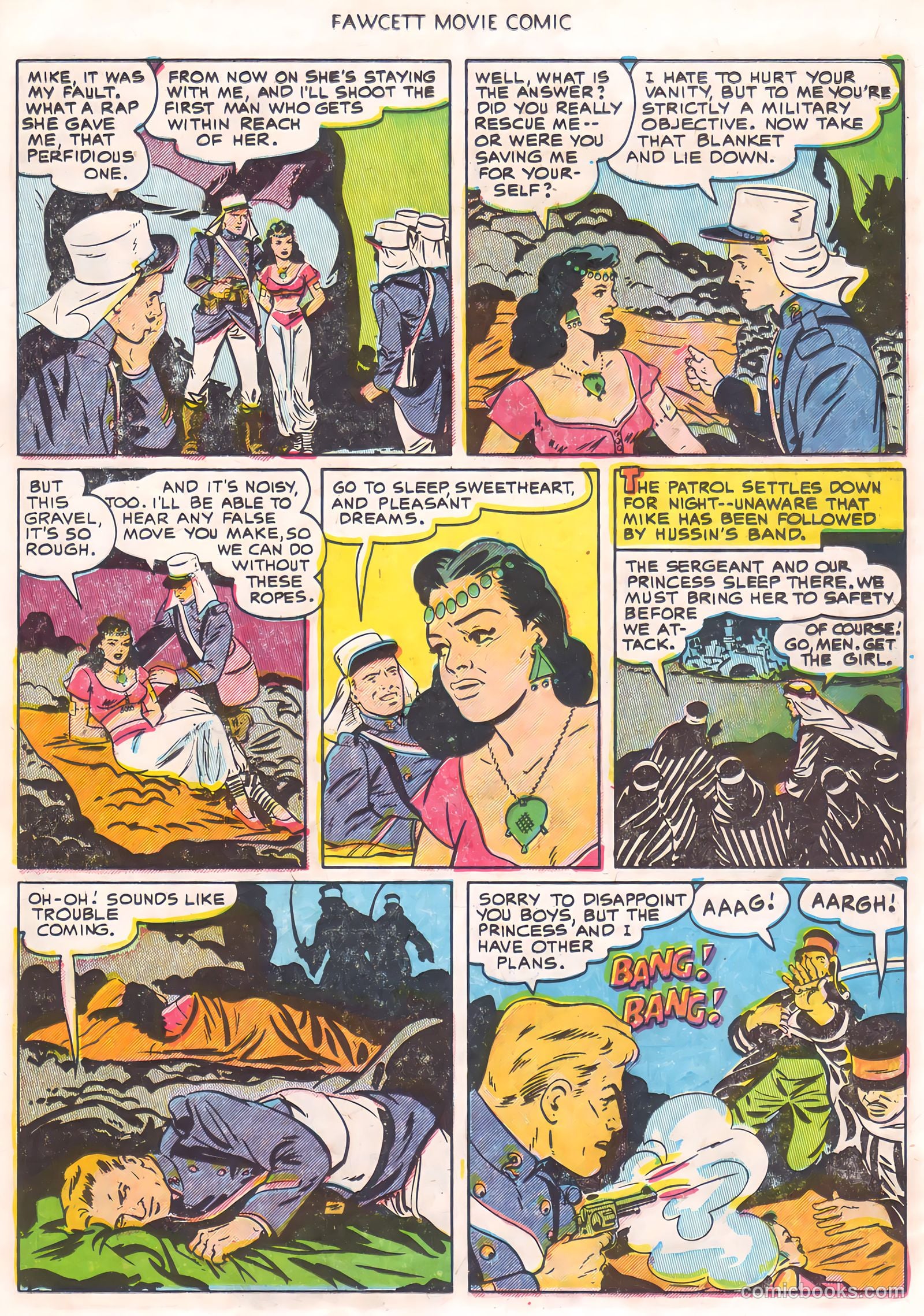 Fawcett Movie Comic 16 - Ten Tall Men #1 — page 23 of 36