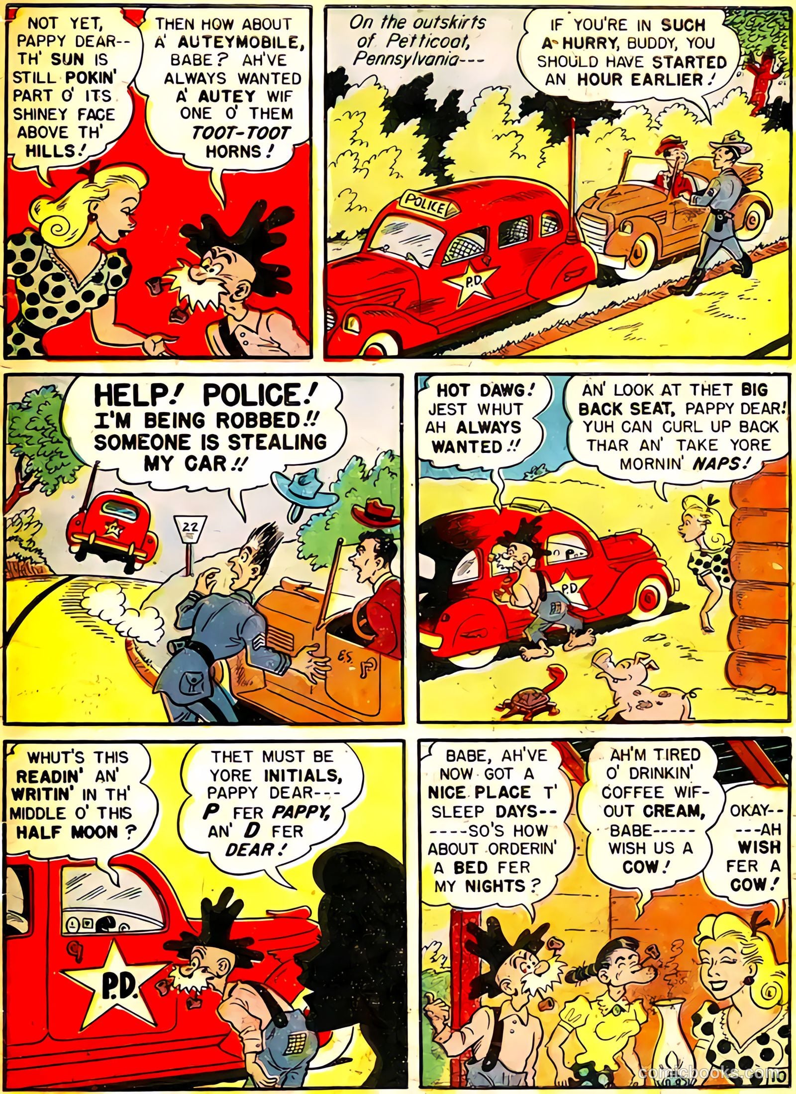 Babe, Darling of the Hills #10 (1949) — page 36 of 39