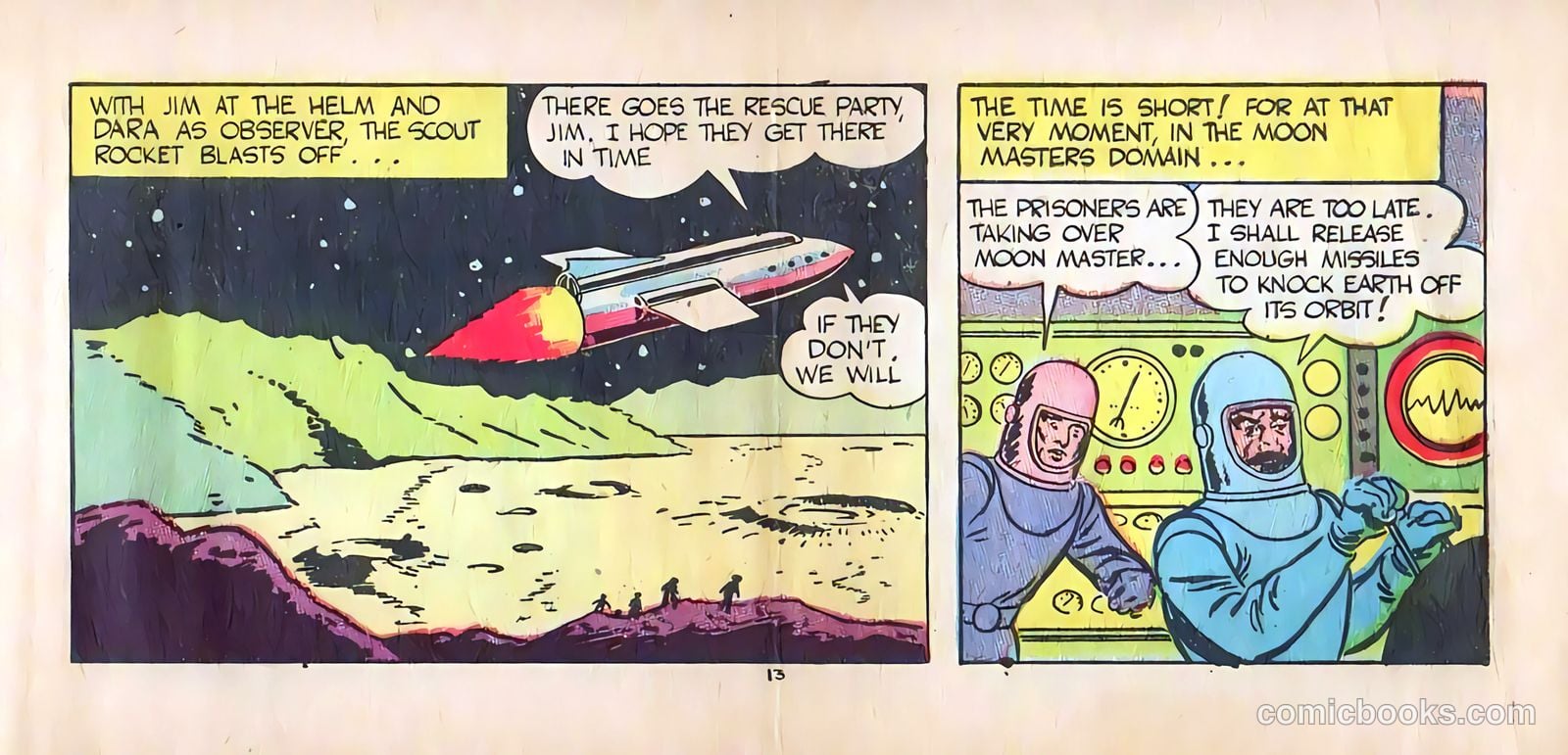 Jim Solar Space Sheriff Defeats the Moon Missile Men #nn (1957) — page 13 of 16