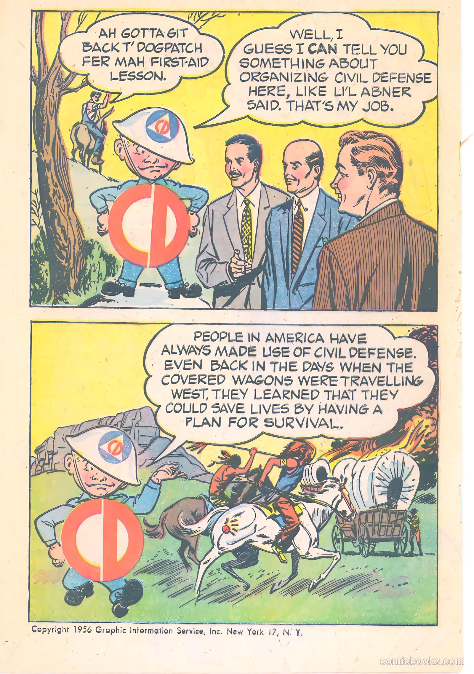 Mr. Civil Defense Tells About Natural Disasters! #1 (1956) — page 2 of 16
