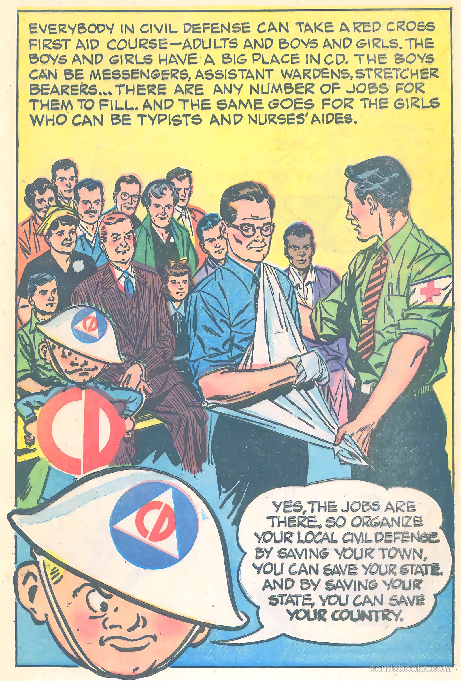 Mr. Civil Defense Tells About Natural Disasters! #1 (1956) — page 14 of 16