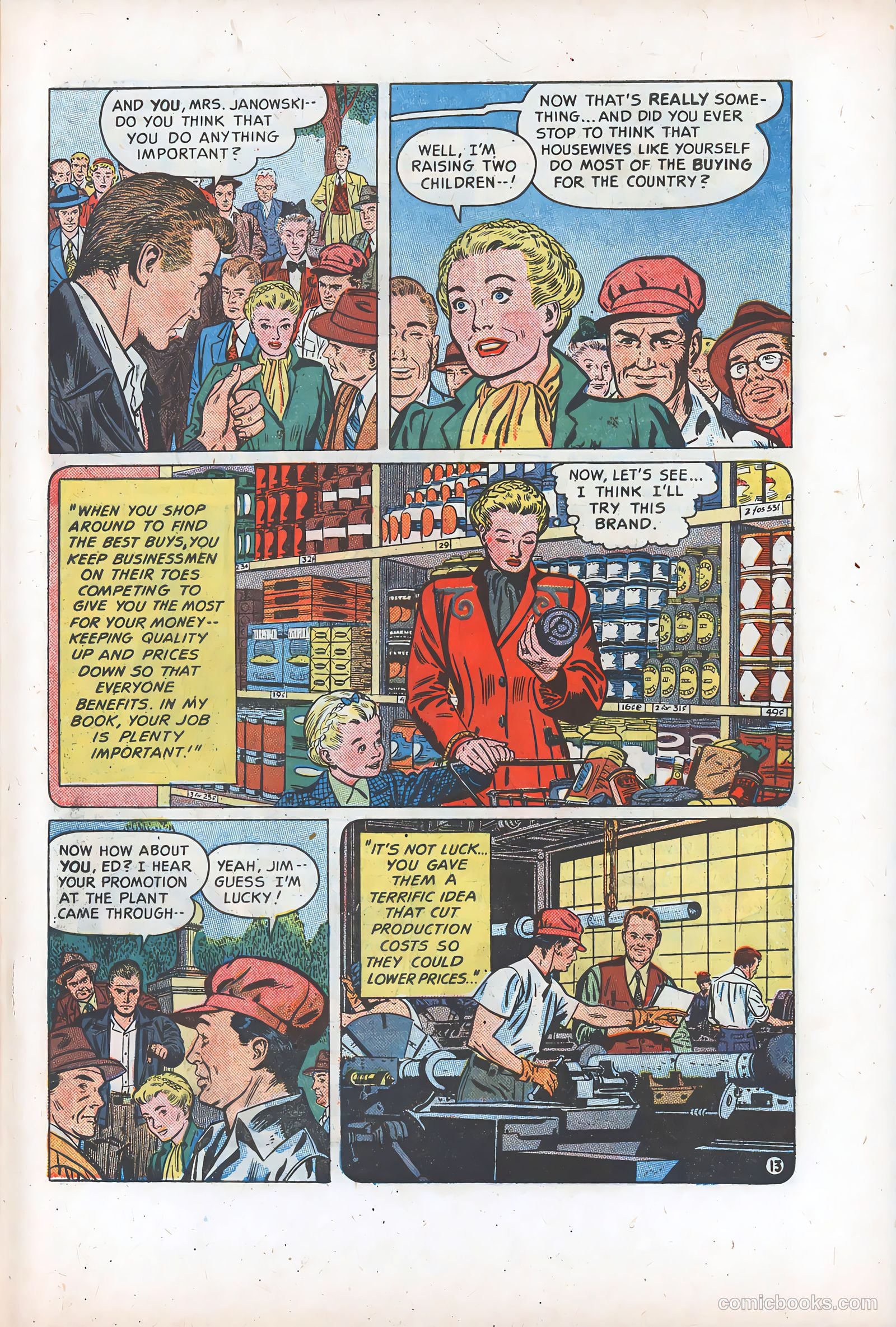 Watch Out for Big Talk! #1 (1950) — page 13 of 16