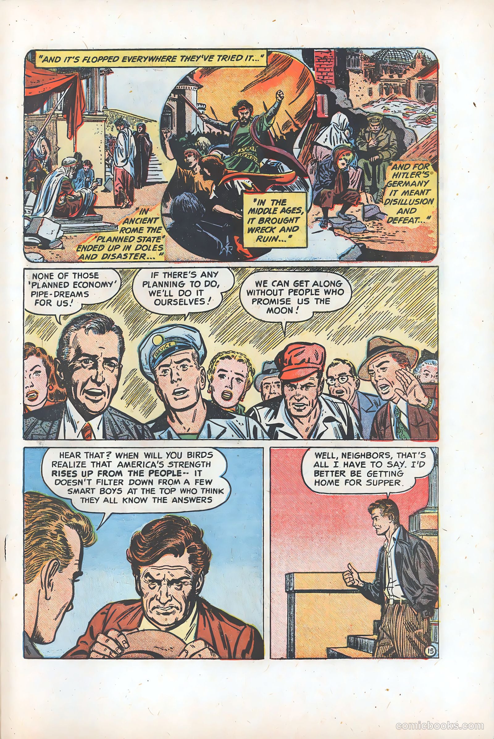 Watch Out for Big Talk! #1 (1950) — page 15 of 16