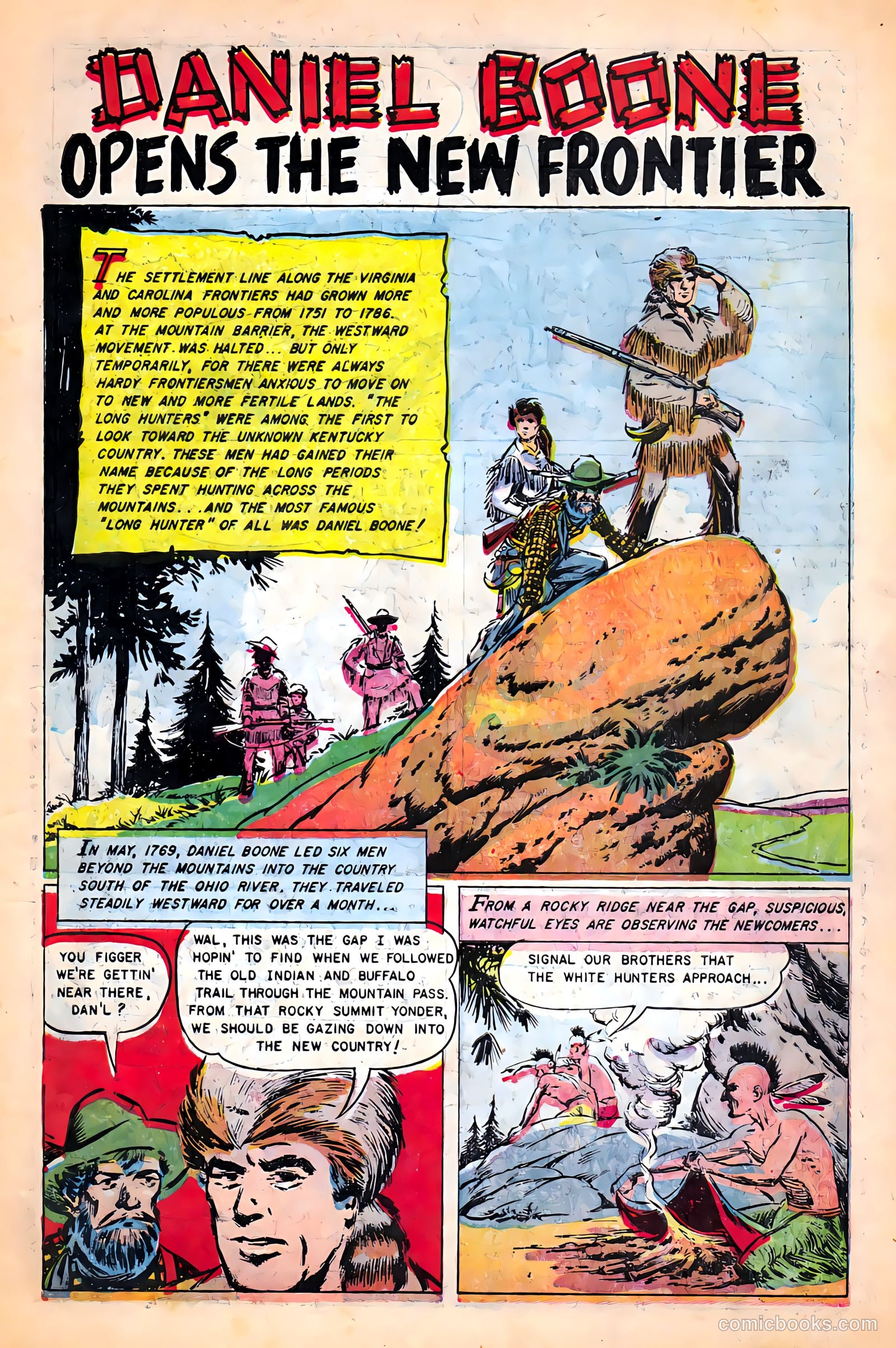 Heroes of the Wild Frontier #1 (1956) — page 3 of 36