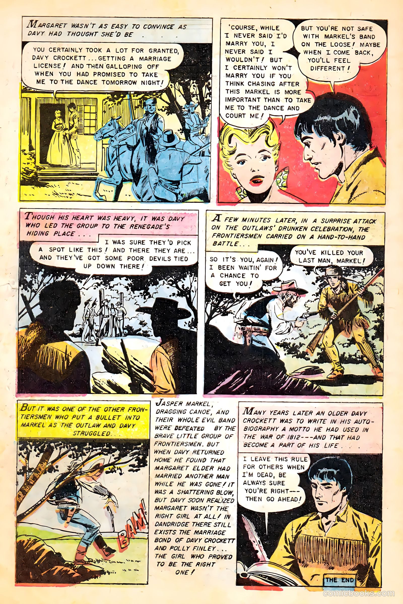 Heroes of the Wild Frontier #1 (1956) — page 34 of 36