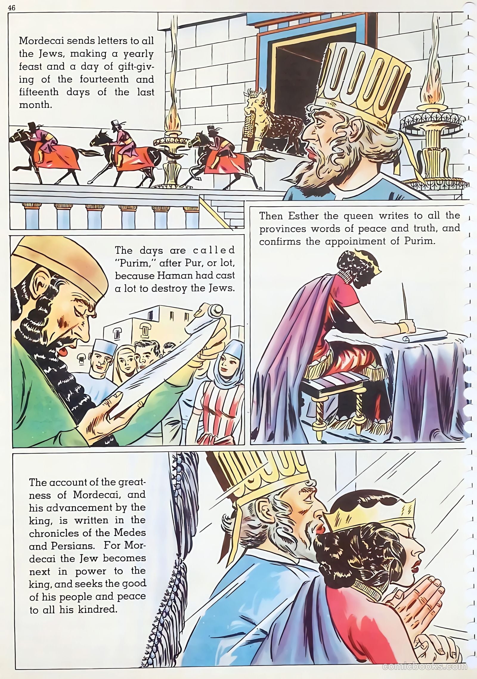 The Life of Esther Visualized #nn (1947) — page 46 of 48