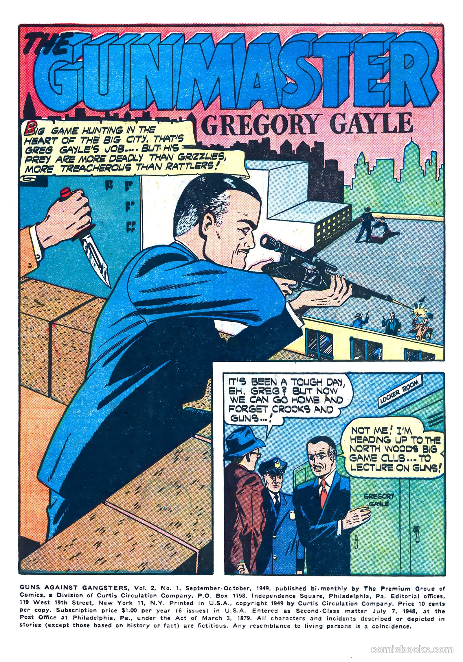 Guns Against Gangsters #1 (1948) — page 3 of 36