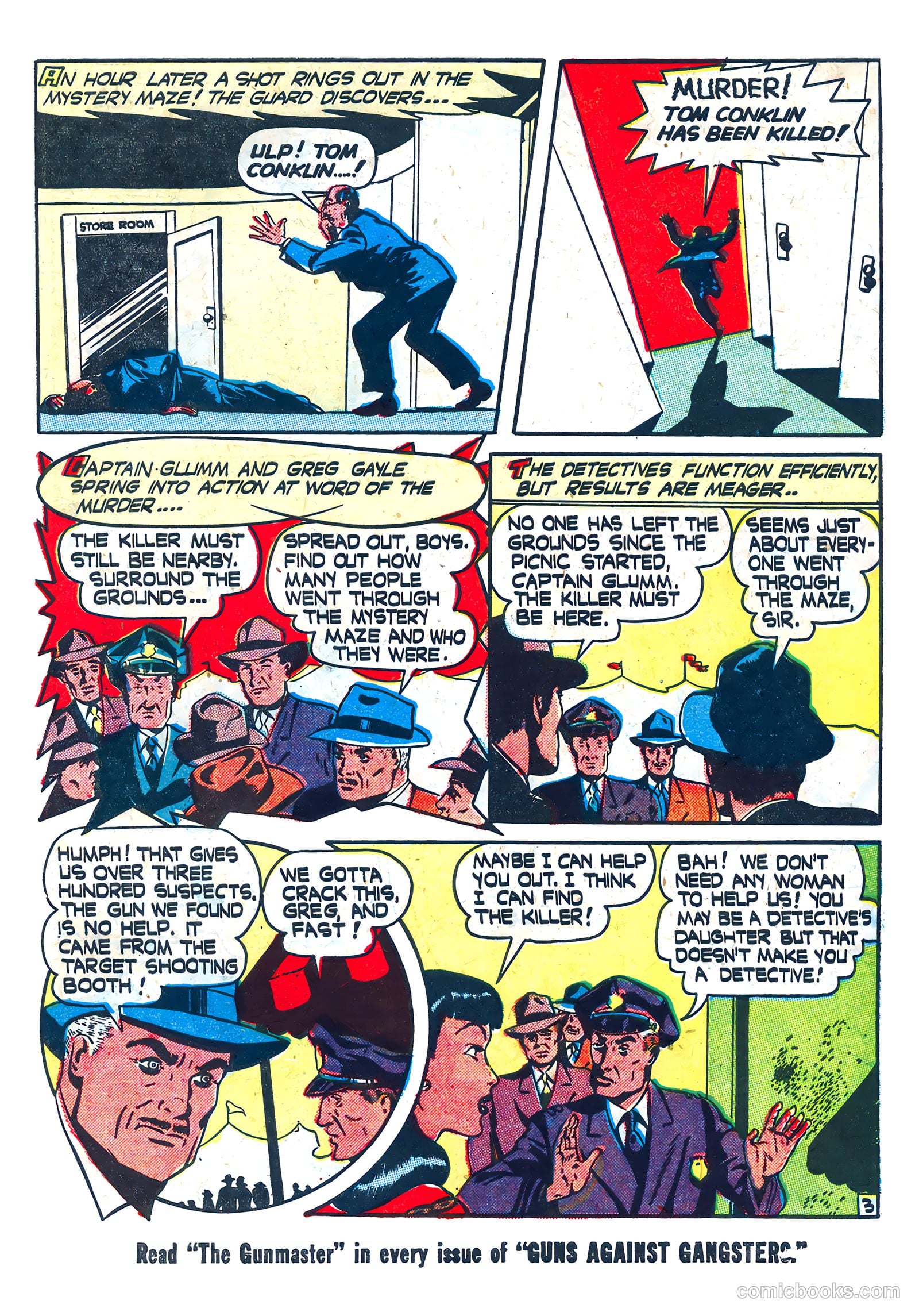 Guns Against Gangsters #7 (1948) — page 31 of 36