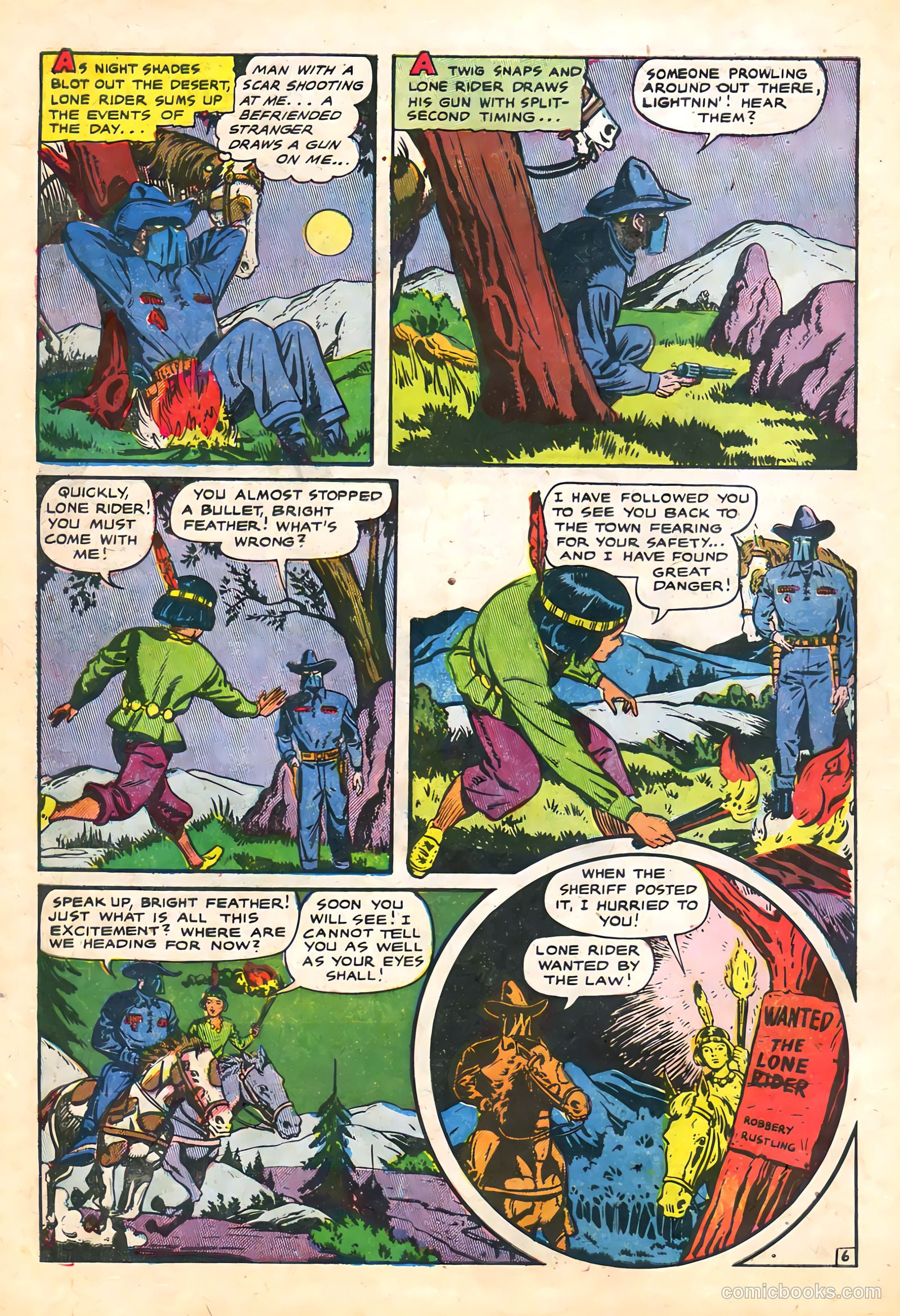 The Lone Rider #21 (1950) — page 10 of 36
