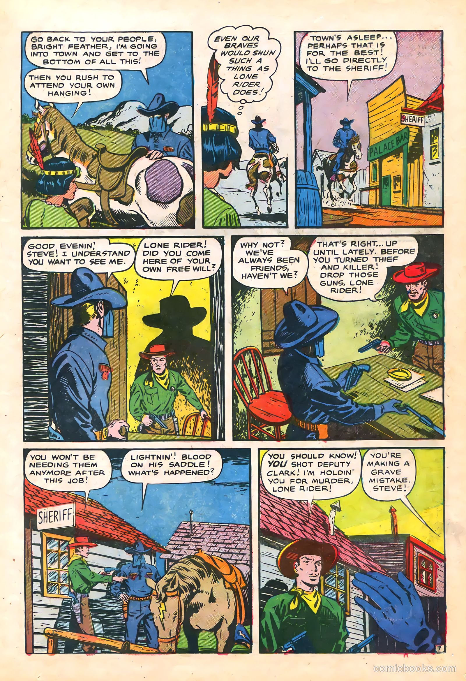 The Lone Rider #21 (1950) — page 11 of 36