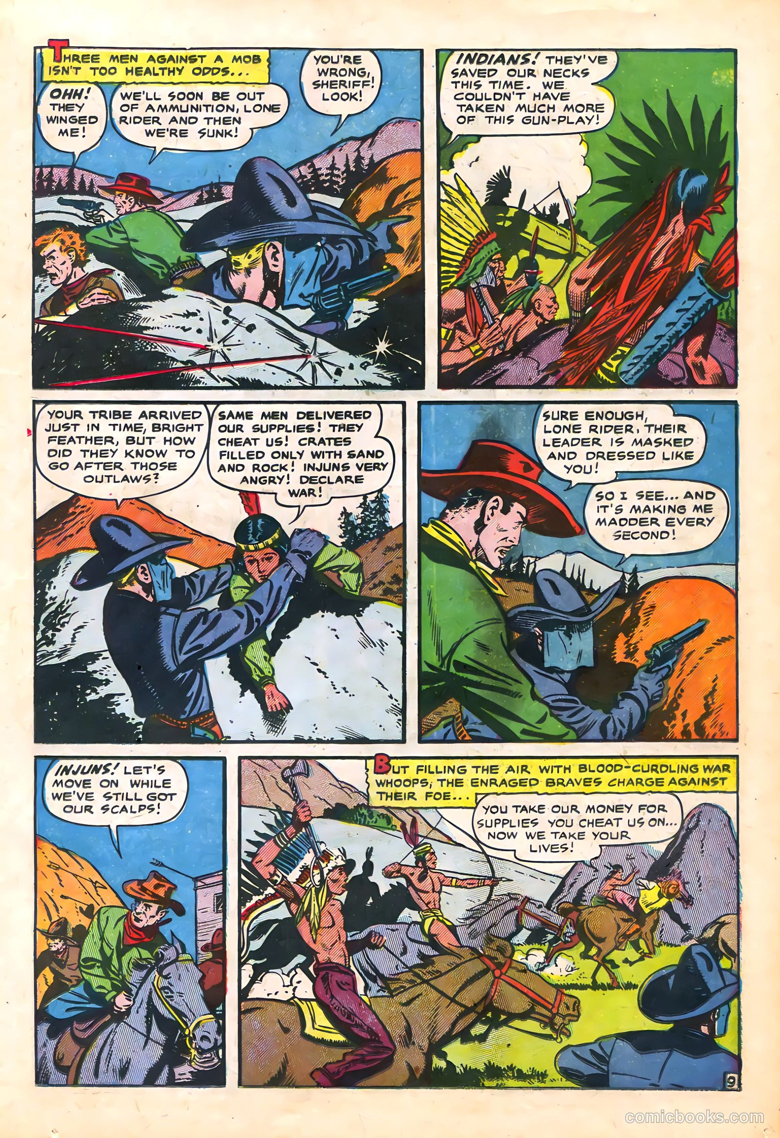 The Lone Rider #21 (1950) — page 13 of 36