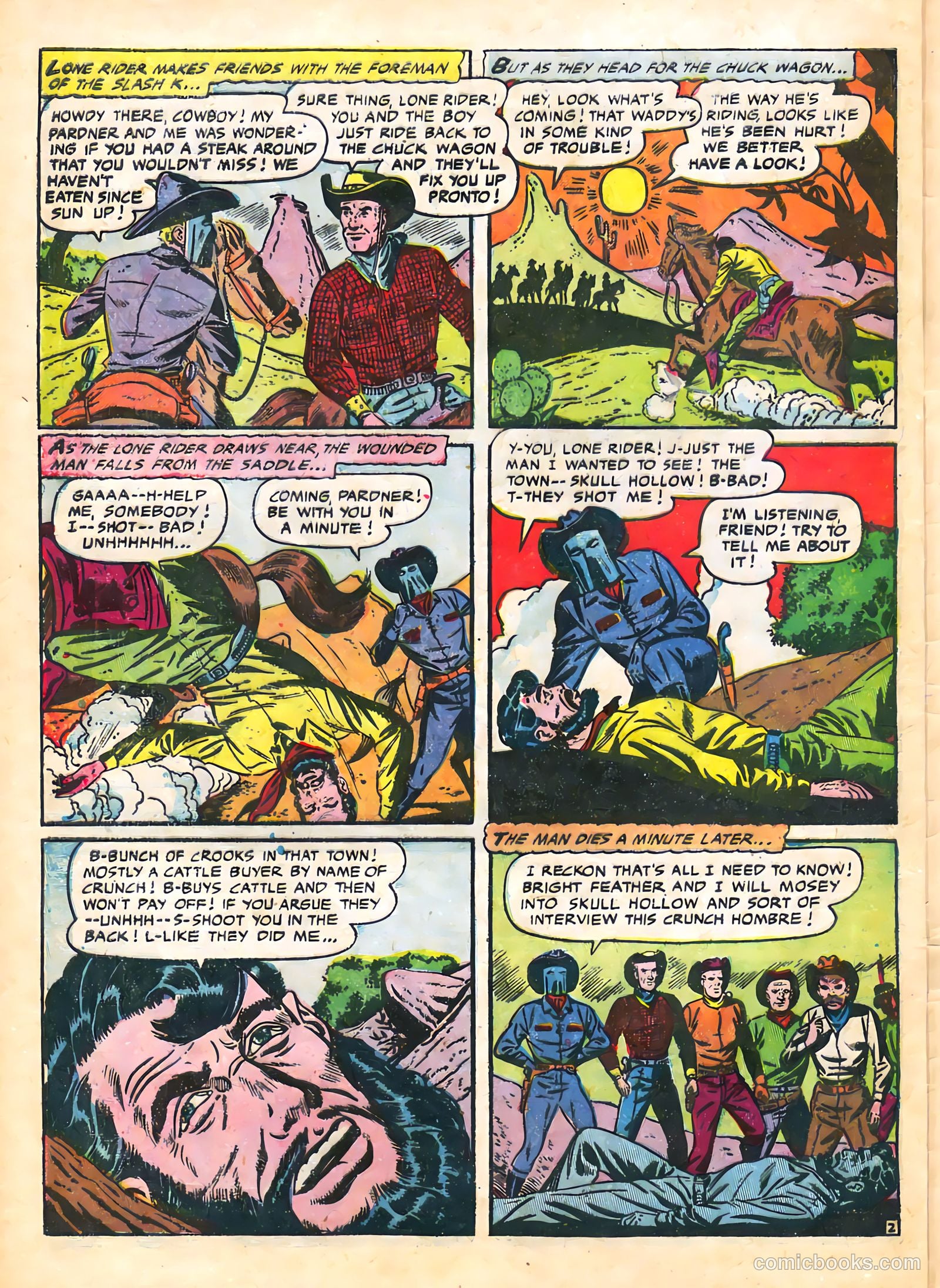The Lone Rider #21 (1950) — page 28 of 36