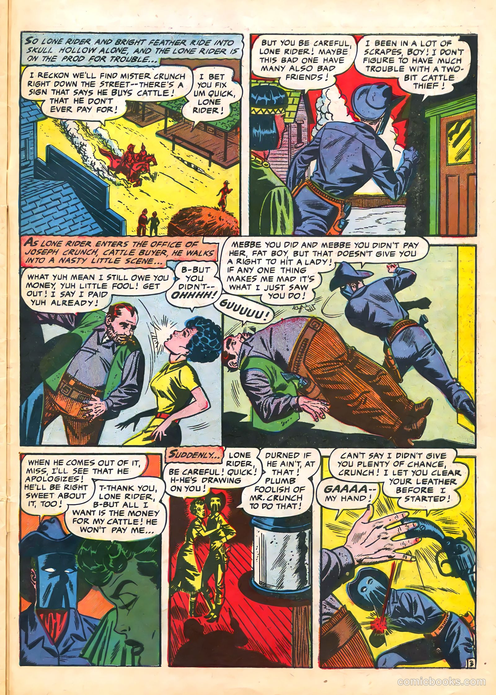 The Lone Rider #21 (1950) — page 29 of 36