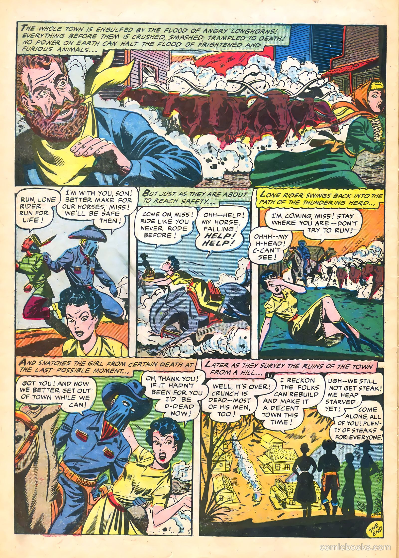 The Lone Rider #21 (1950) — page 32 of 36