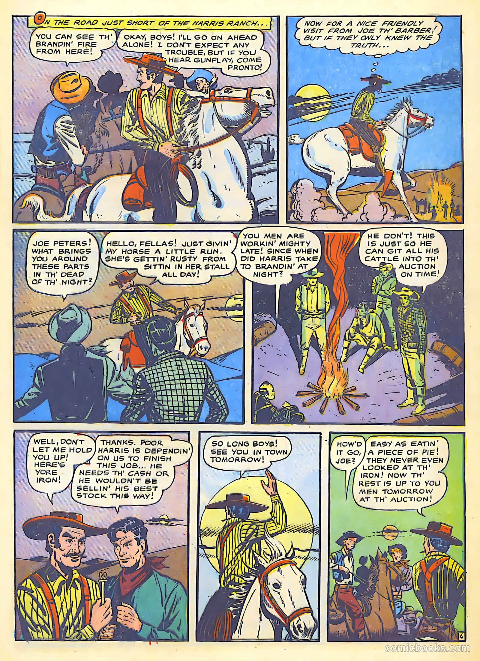 The Lone Rider #25 (1950) — page 9 of 36