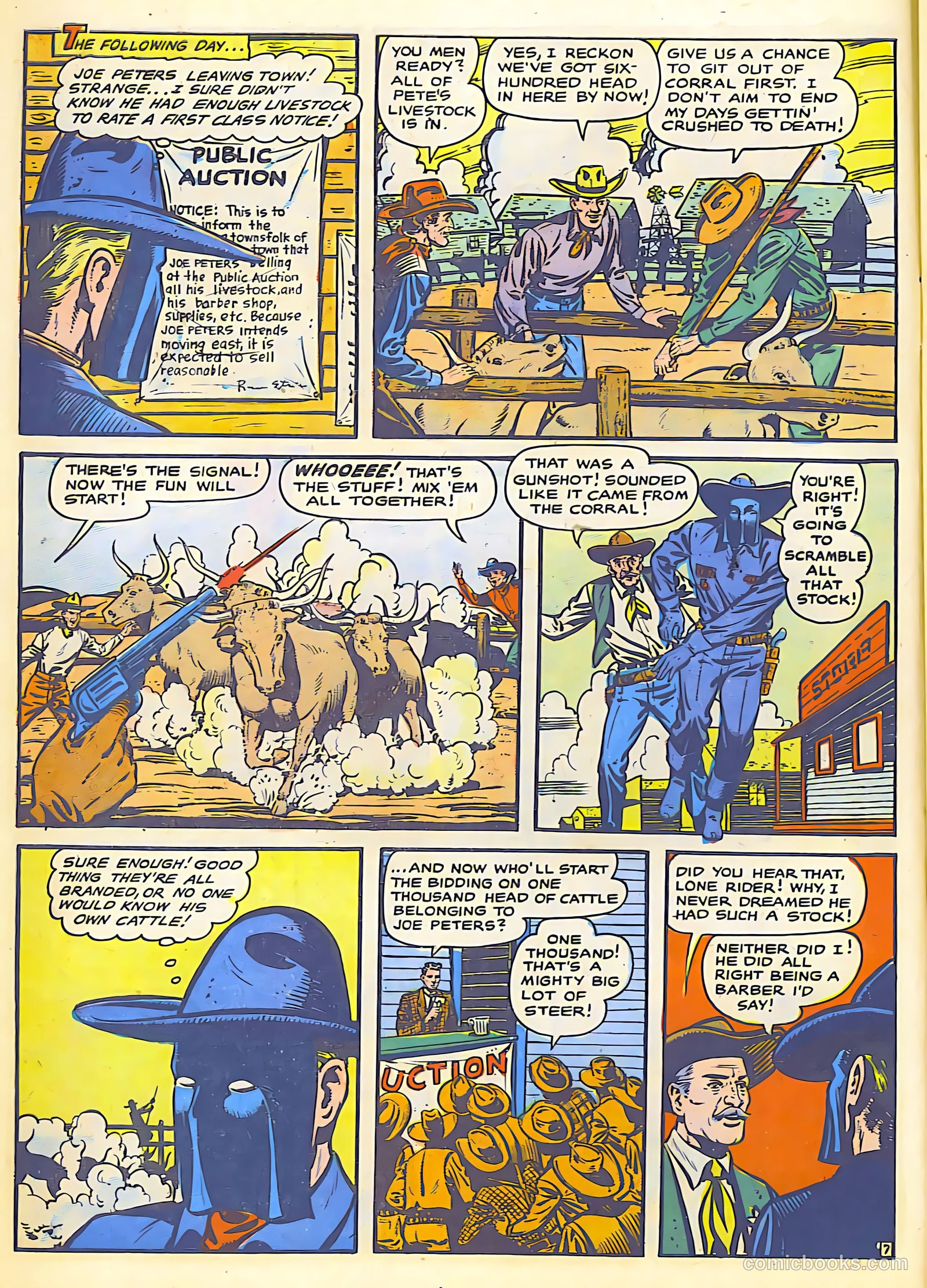 The Lone Rider #25 (1950) — page 10 of 36