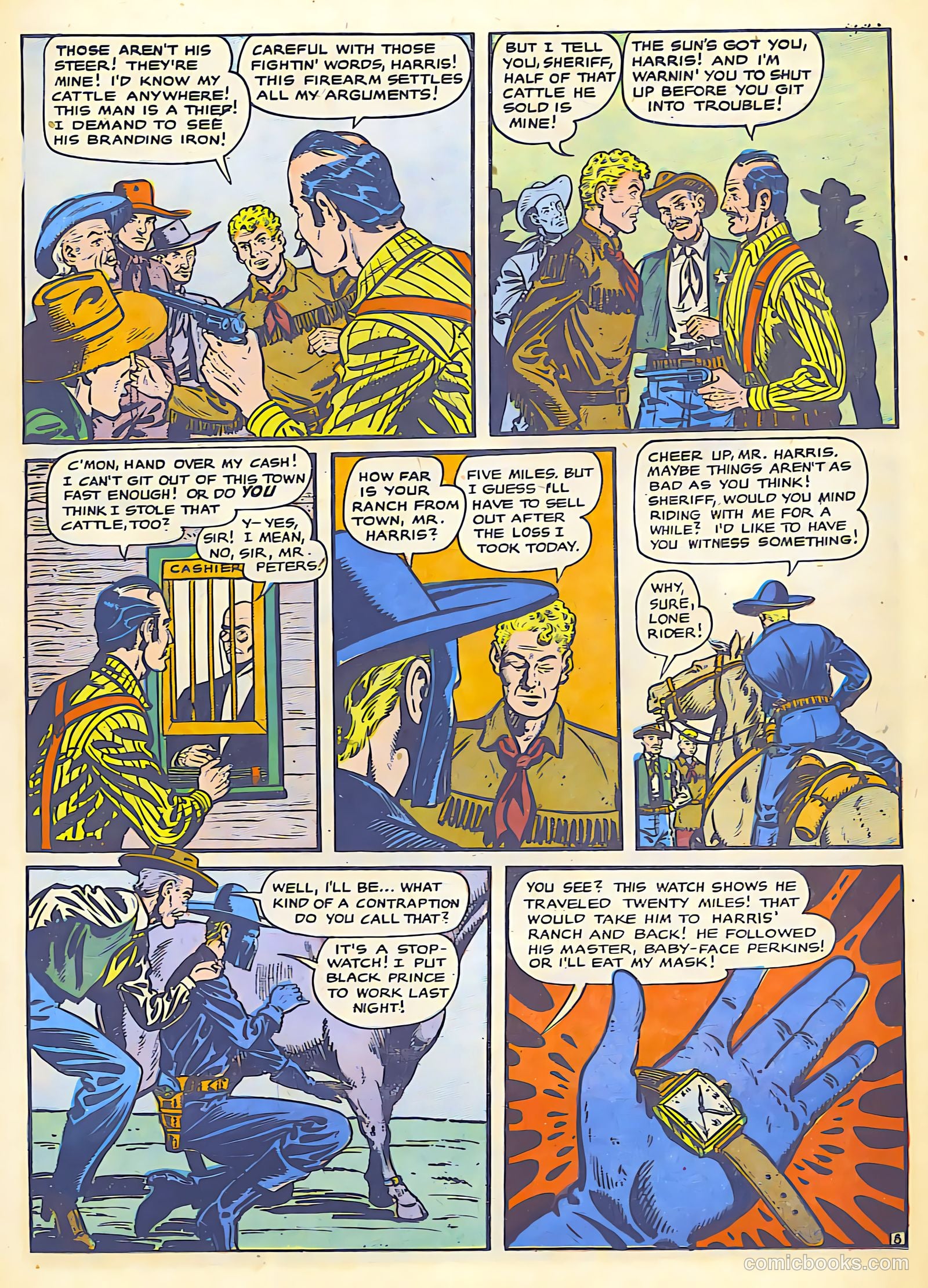 The Lone Rider #25 (1950) — page 11 of 36