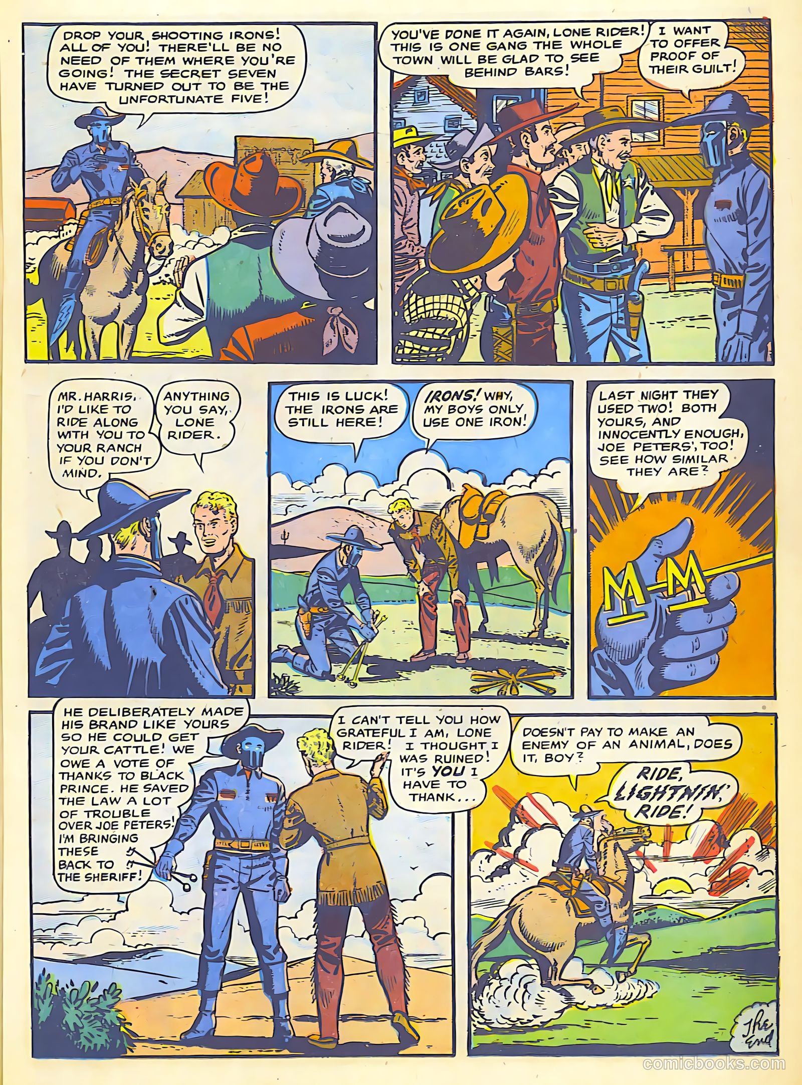 The Lone Rider #25 (1950) — page 13 of 36