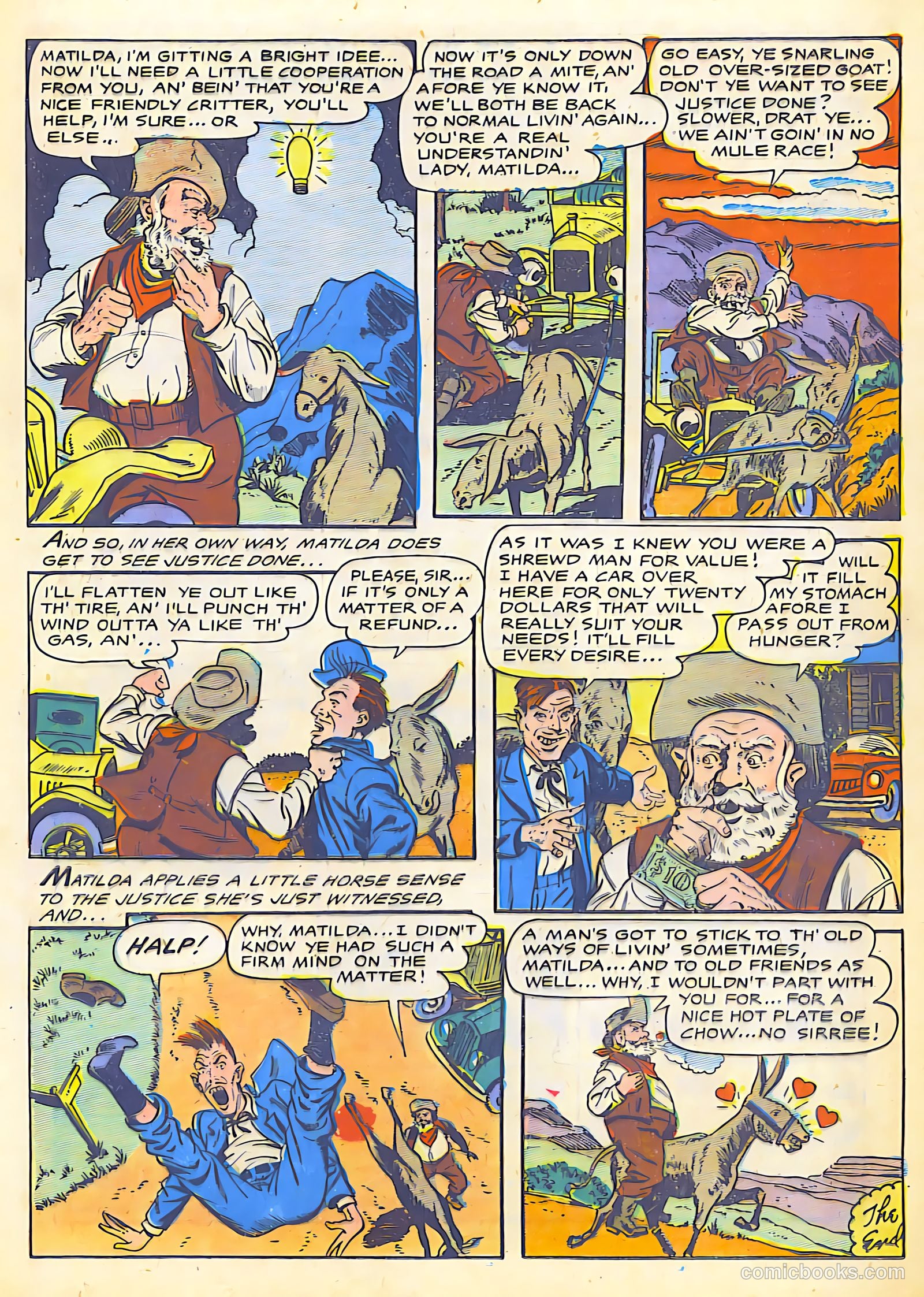 The Lone Rider #25 (1950) — page 17 of 36