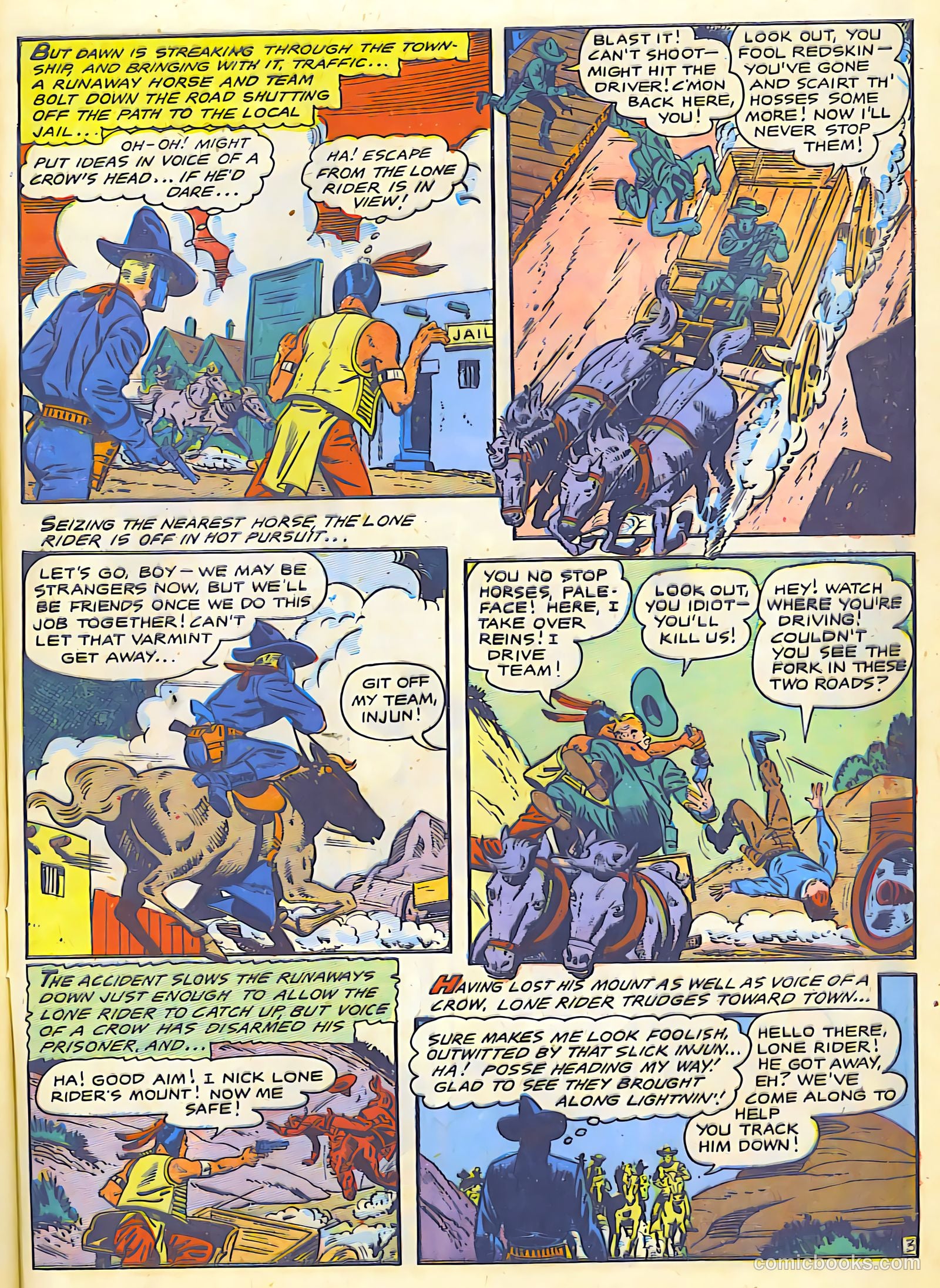 The Lone Rider #25 (1950) — page 31 of 36