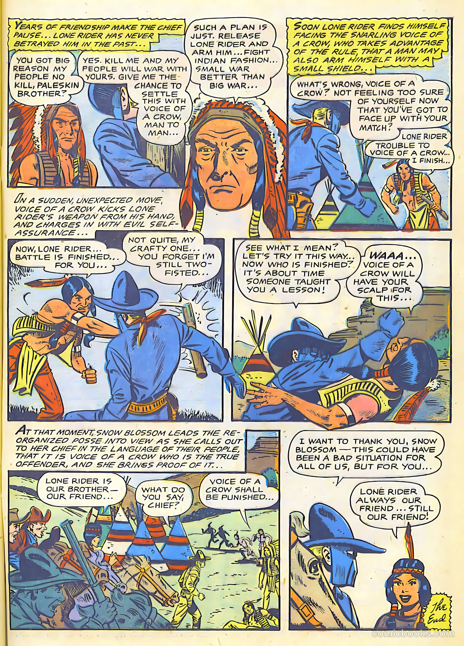 The Lone Rider #25 (1950) — page 33 of 36