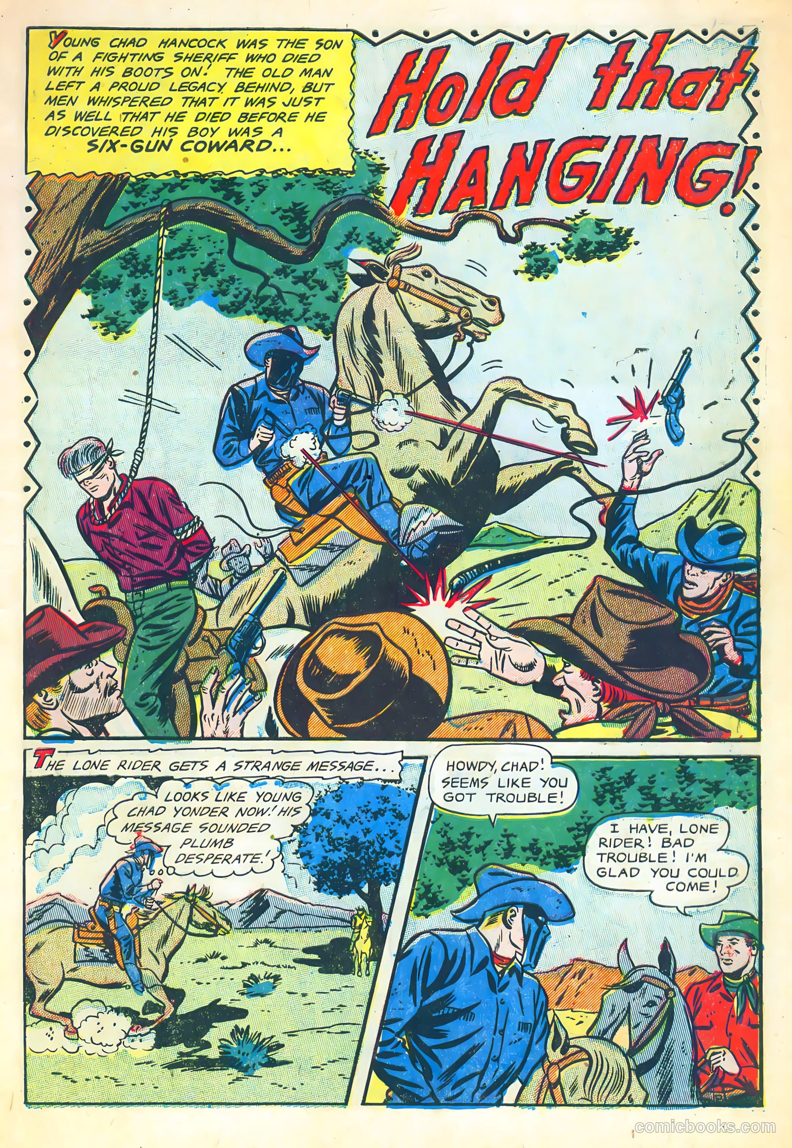 The Lone Rider #10 (1950) — page 3 of 36