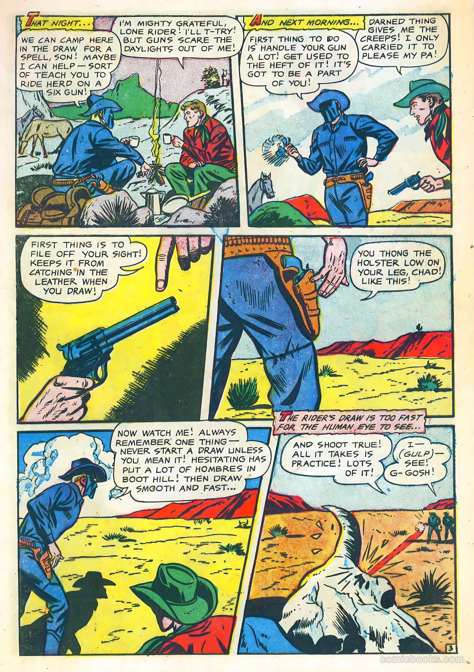 The Lone Rider #10 (1950) — page 5 of 36