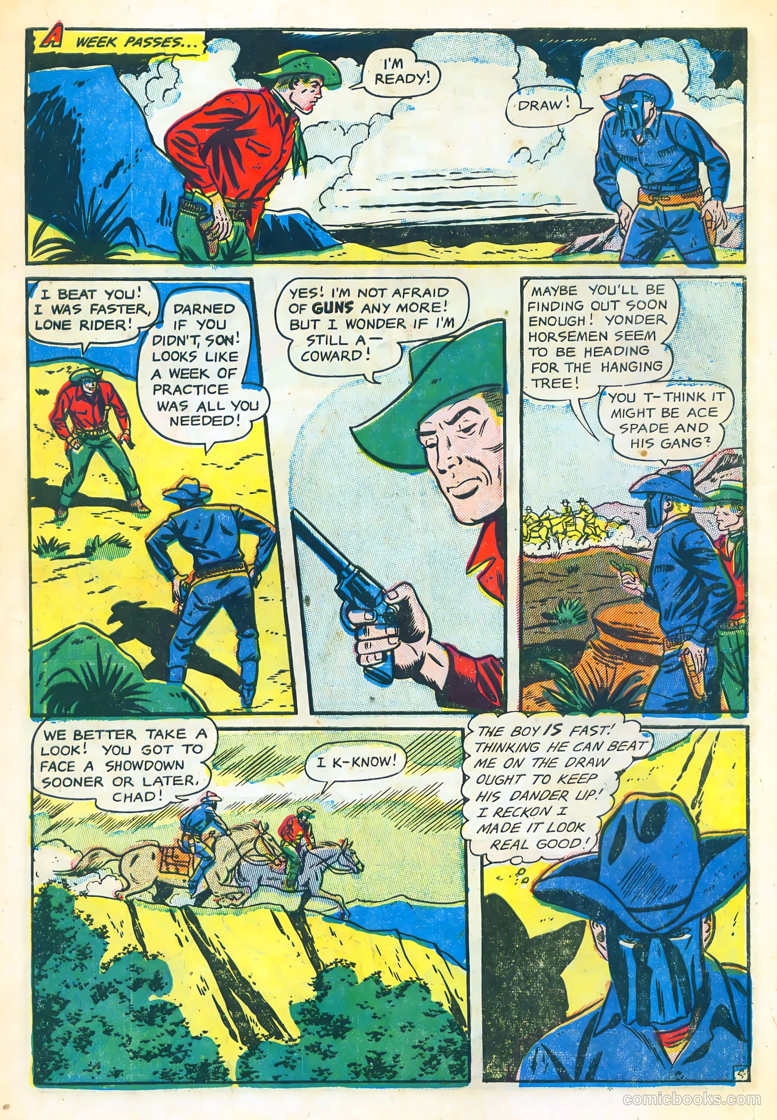 The Lone Rider #10 (1950) — page 6 of 36