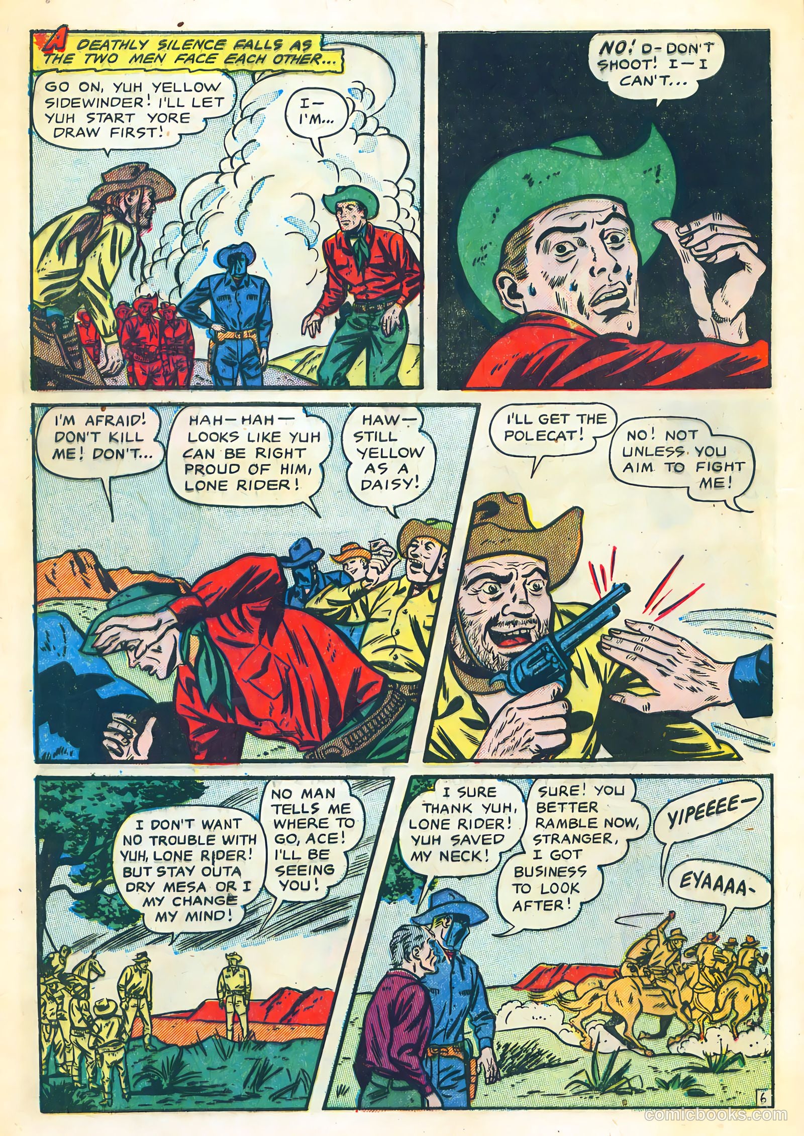 The Lone Rider #10 (1950) — page 8 of 36