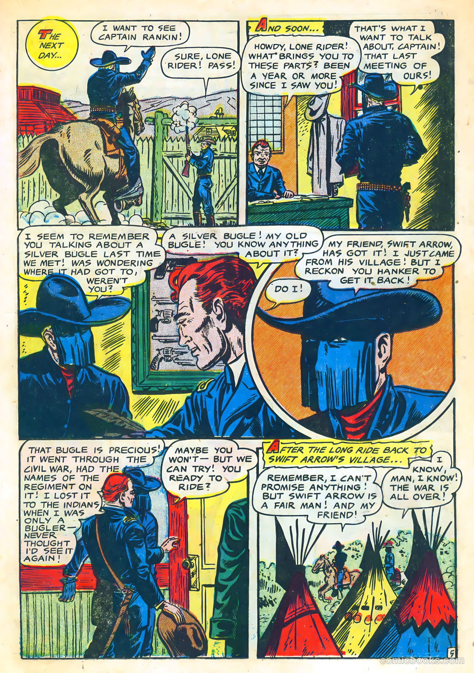 The Lone Rider #10 (1950) — page 15 of 36