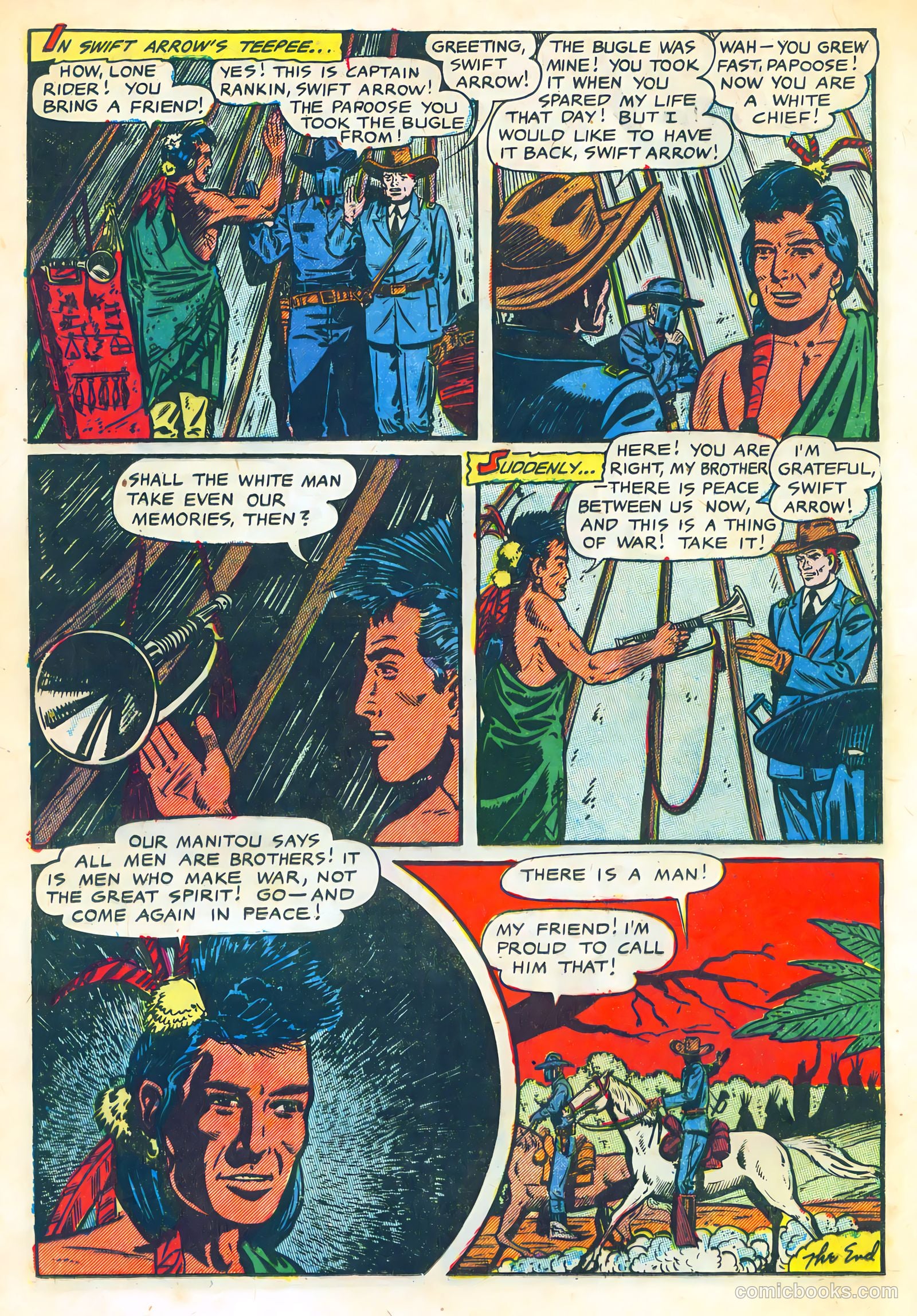 The Lone Rider #10 (1950) — page 16 of 36
