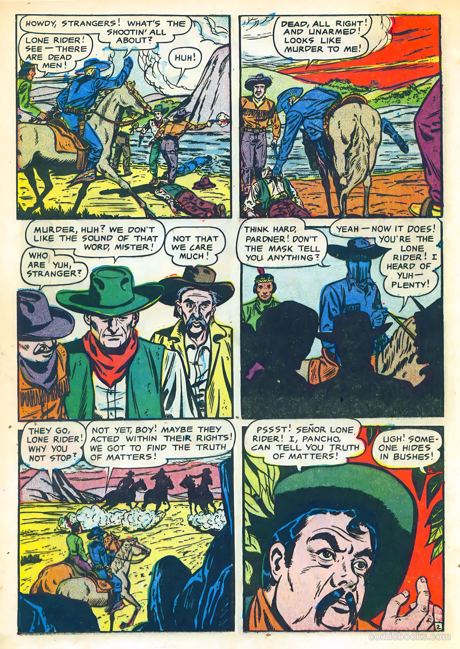 The Lone Rider #10 (1950) — page 20 of 36