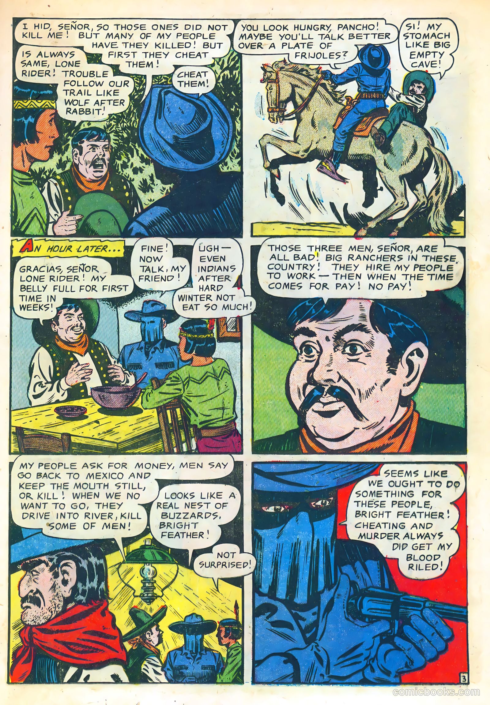 The Lone Rider #10 (1950) — page 21 of 36