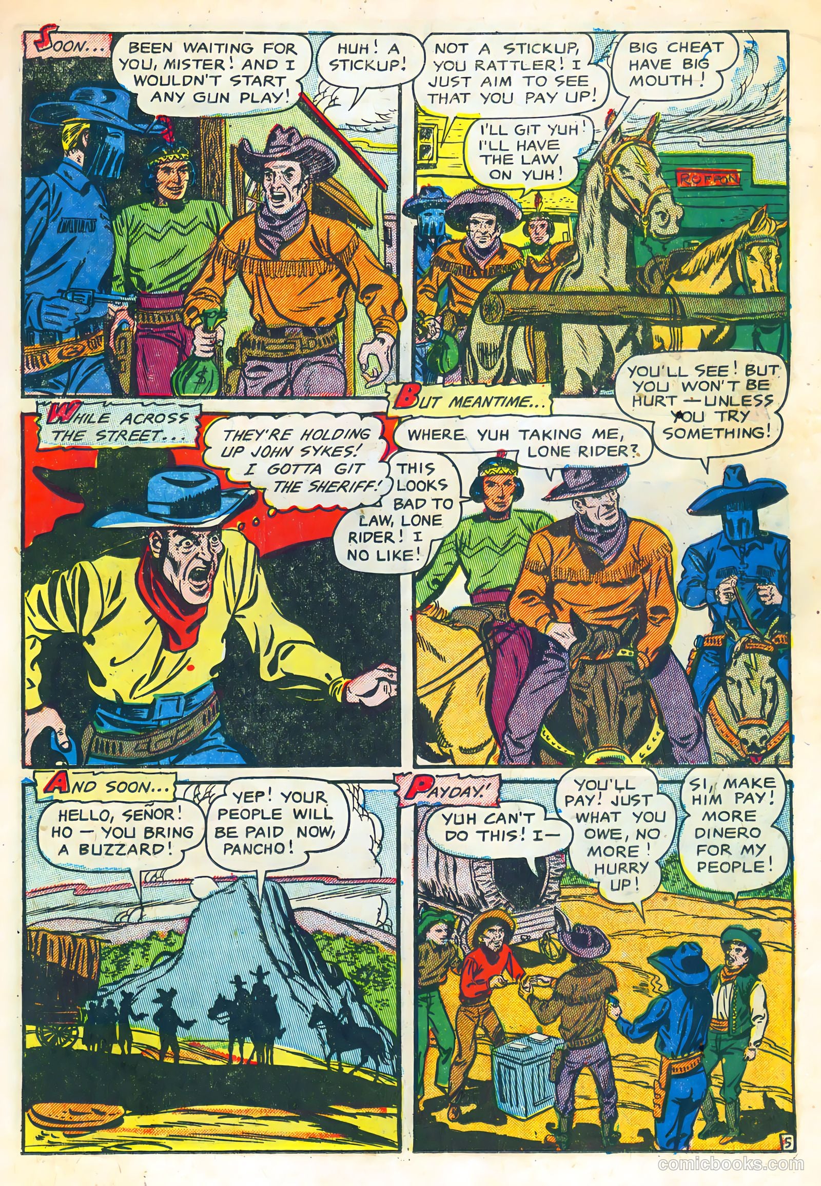 The Lone Rider #10 (1950) — page 23 of 36